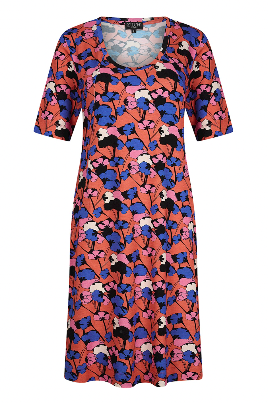 Zilch Pockets Dress in Bouquet Coral-Womens-Ohh! By Gum - Shop Sustainable