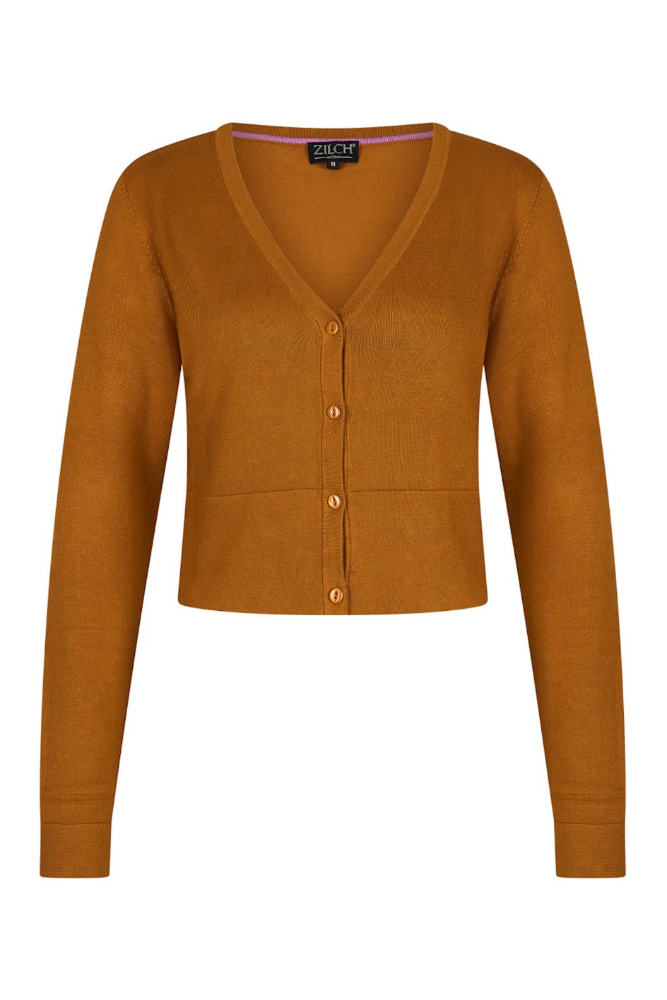 Zilch Short Cardigan in Rust-Womens-Ohh! By Gum - Shop Sustainable