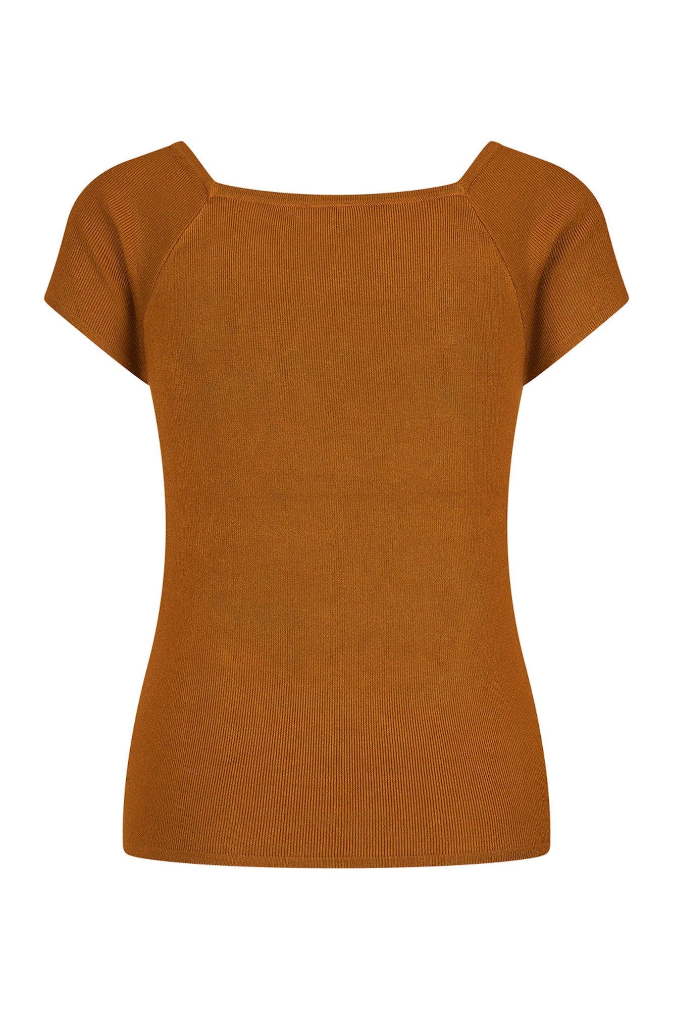 Zilch Short Sleeve Top in Rust-Womens-Ohh! By Gum - Shop Sustainable