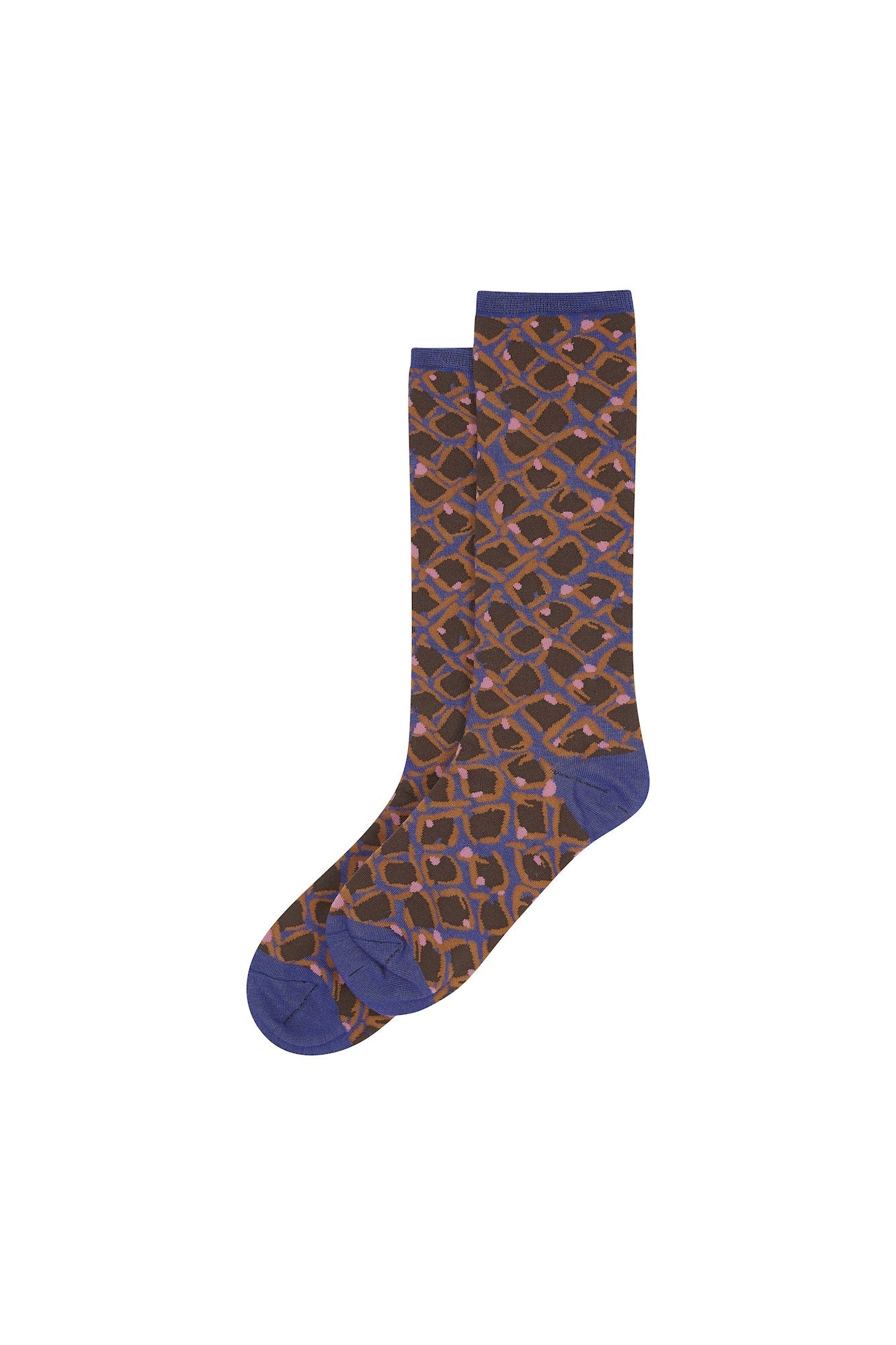 Zilch Sketch Blue Socks-Womens-Ohh! By Gum - Shop Sustainable