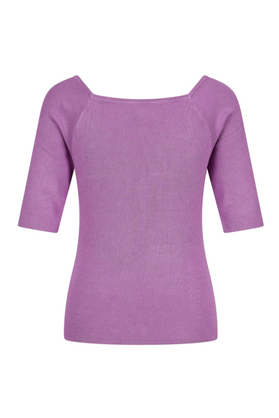 Zilch Square Neck Top in Dewberry-Womens-Ohh! By Gum - Shop Sustainable