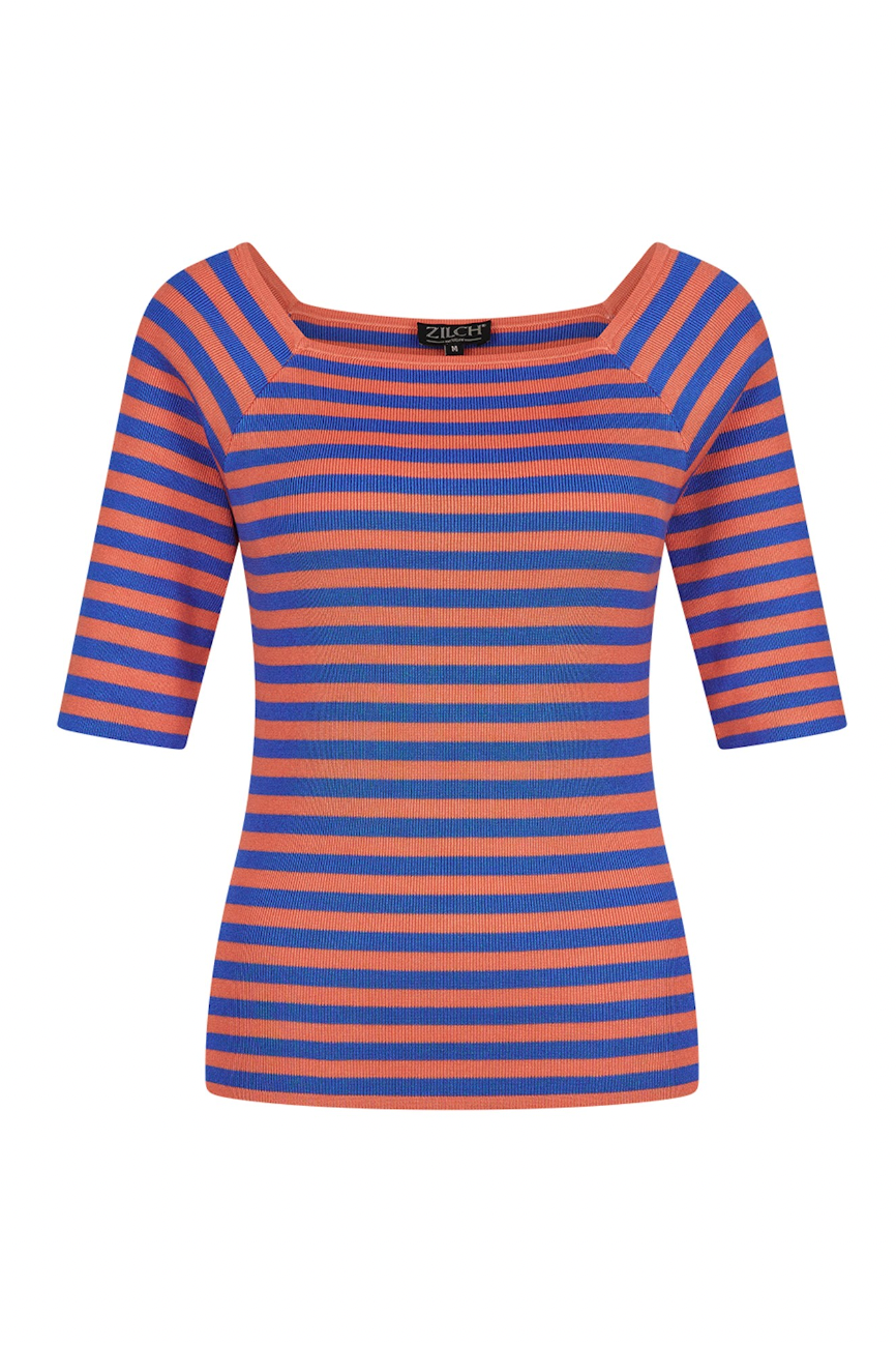 Zilch Square Neck Top in Small Stripe Candy-Womens-Ohh! By Gum - Shop Sustainable