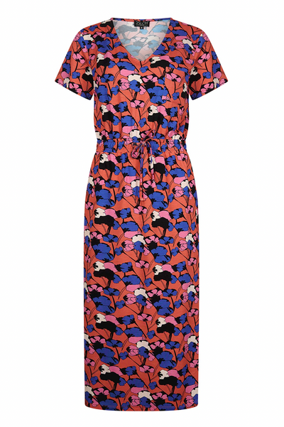 Zilch Straight Dress in Bouquet Coral-Womens-Ohh! By Gum - Shop Sustainable