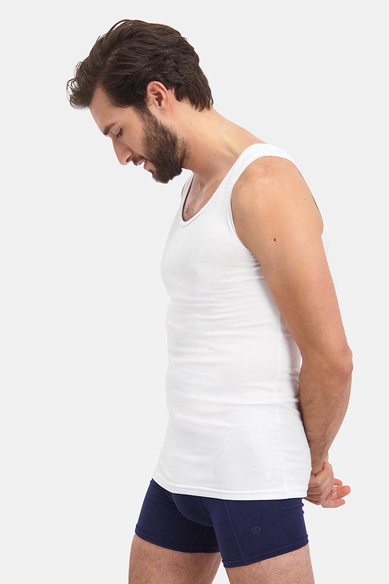 Bamboo Basics Stef Mens BB Knitted Singlet 2-pack
