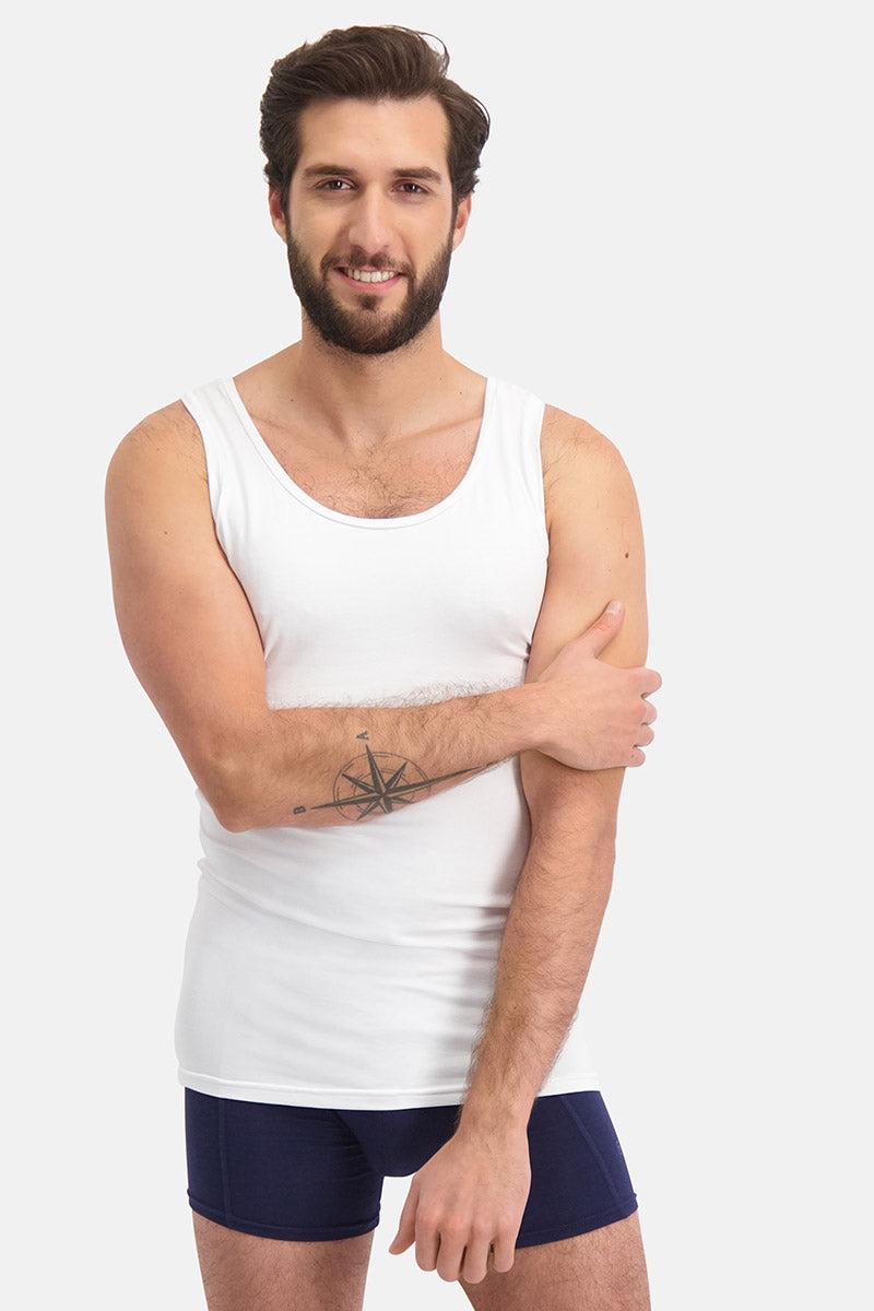 Bamboo Basics Stef Mens BB Knitted Singlet 2-pack