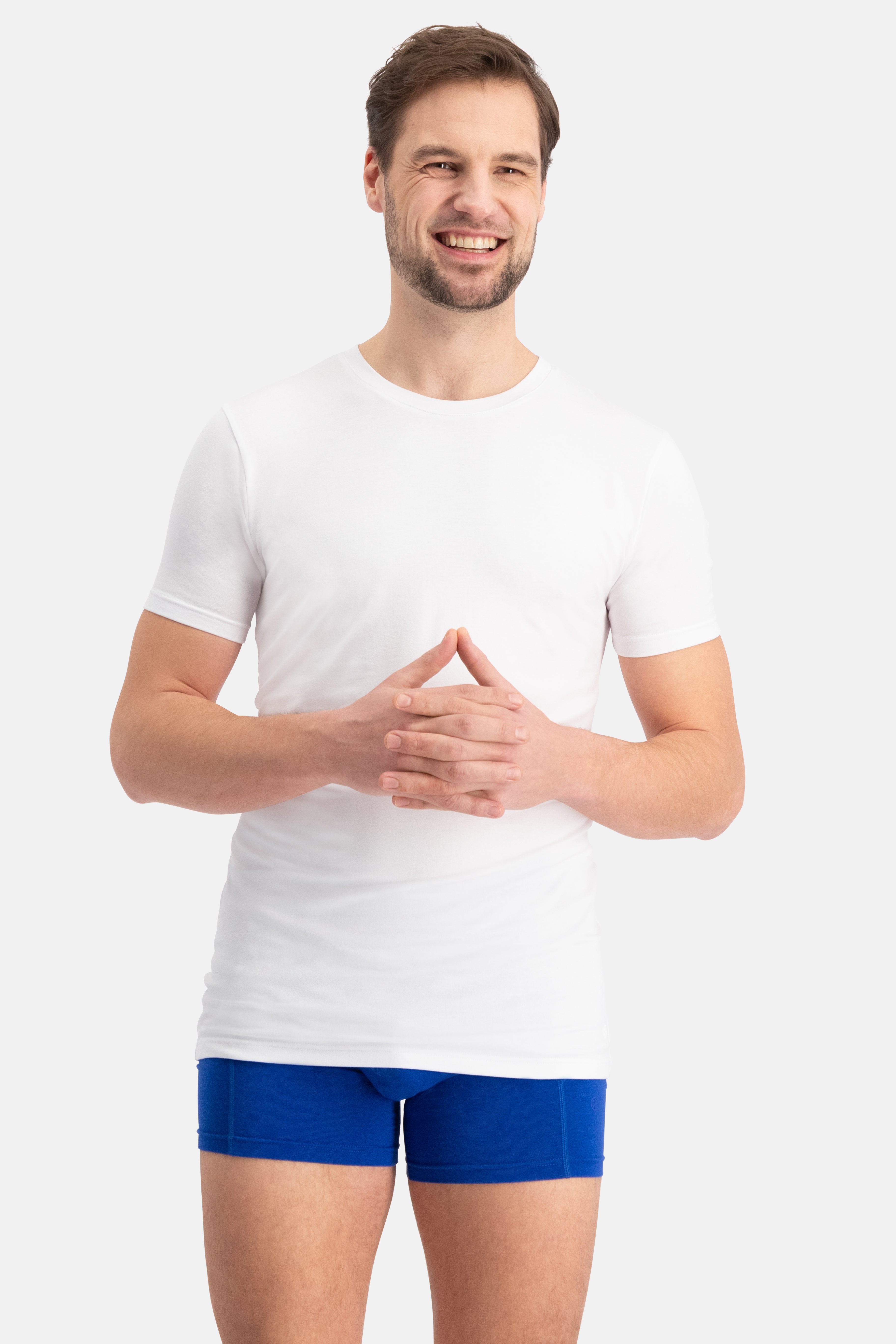 Bamboo Basics Reno Mens Knitted R-Neck Slim Fit T-Shirt 2-pack