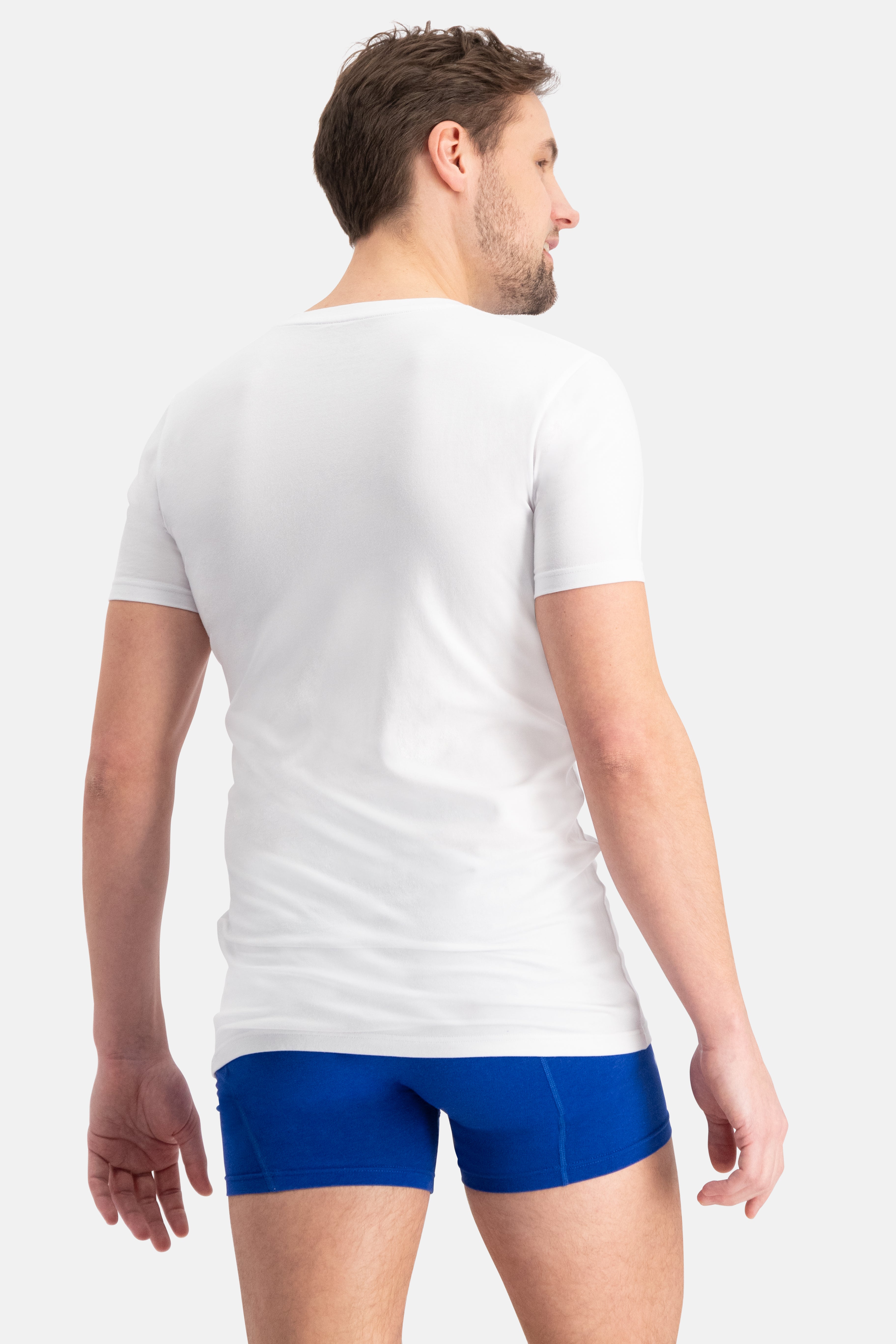 Bamboo Basics Reno Mens Knitted R-Neck Slim Fit T-Shirt 2-pack