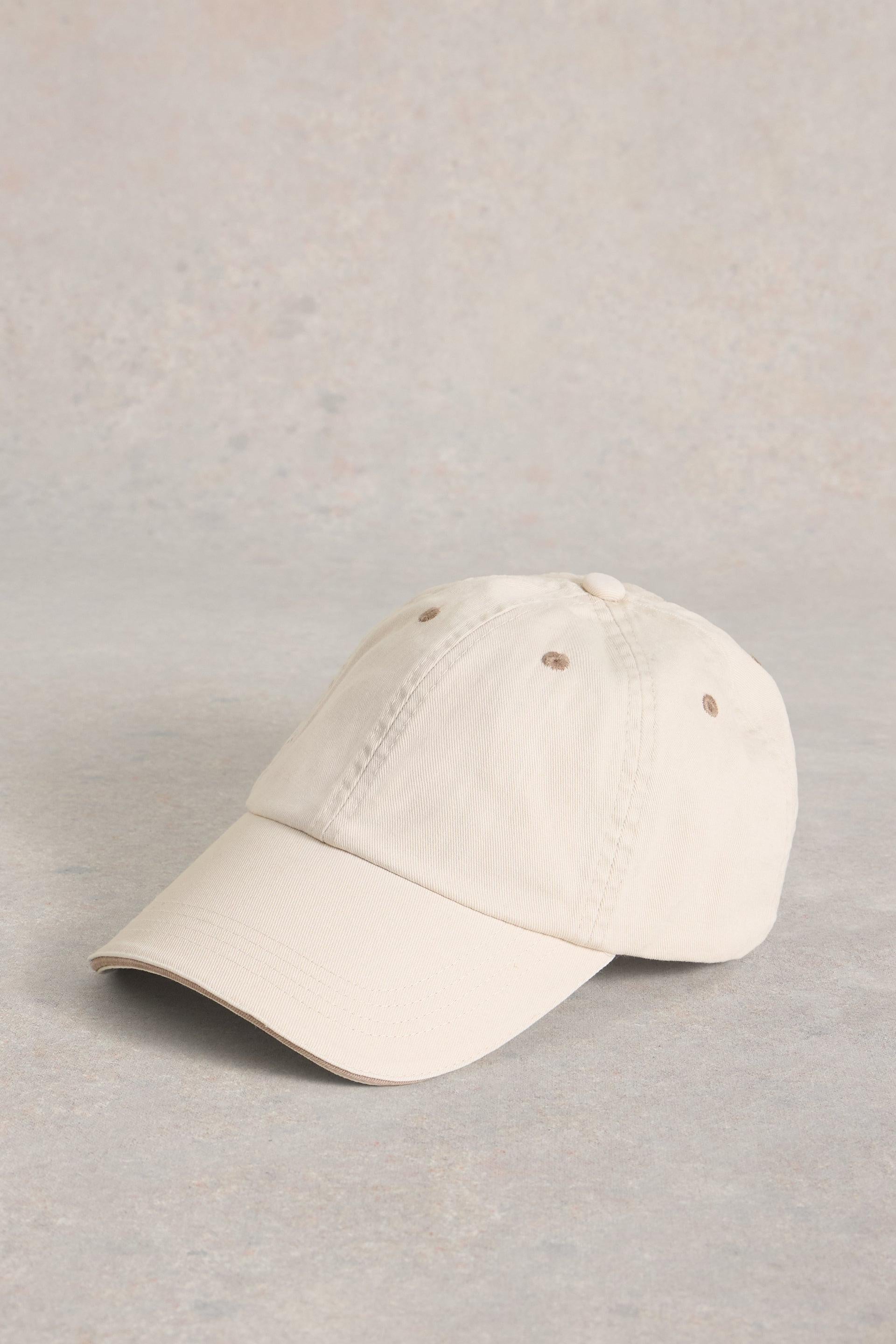 White Stuff Light Natural Cotton Baseball Cap