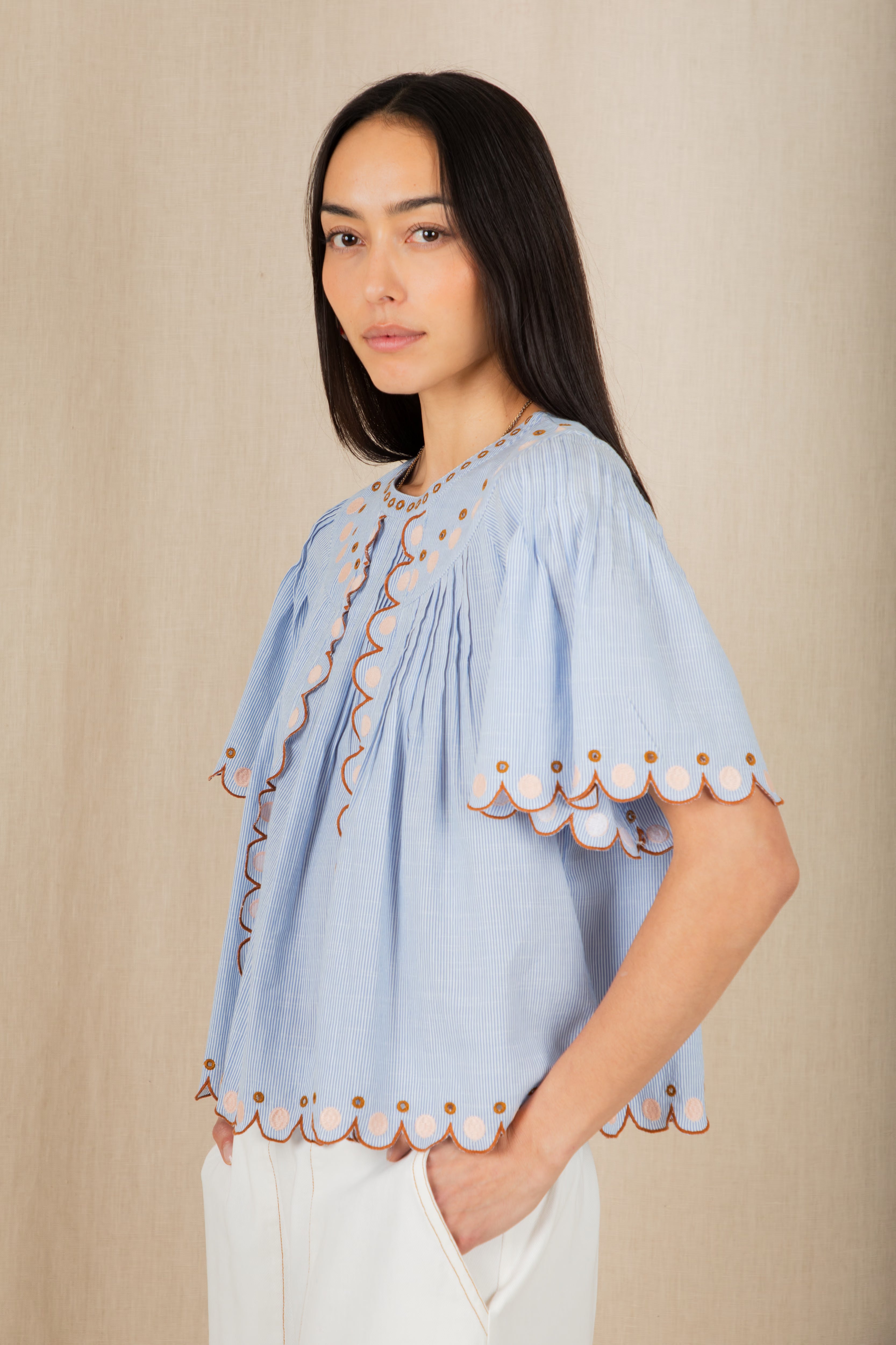 Bonté Flora Top Blue