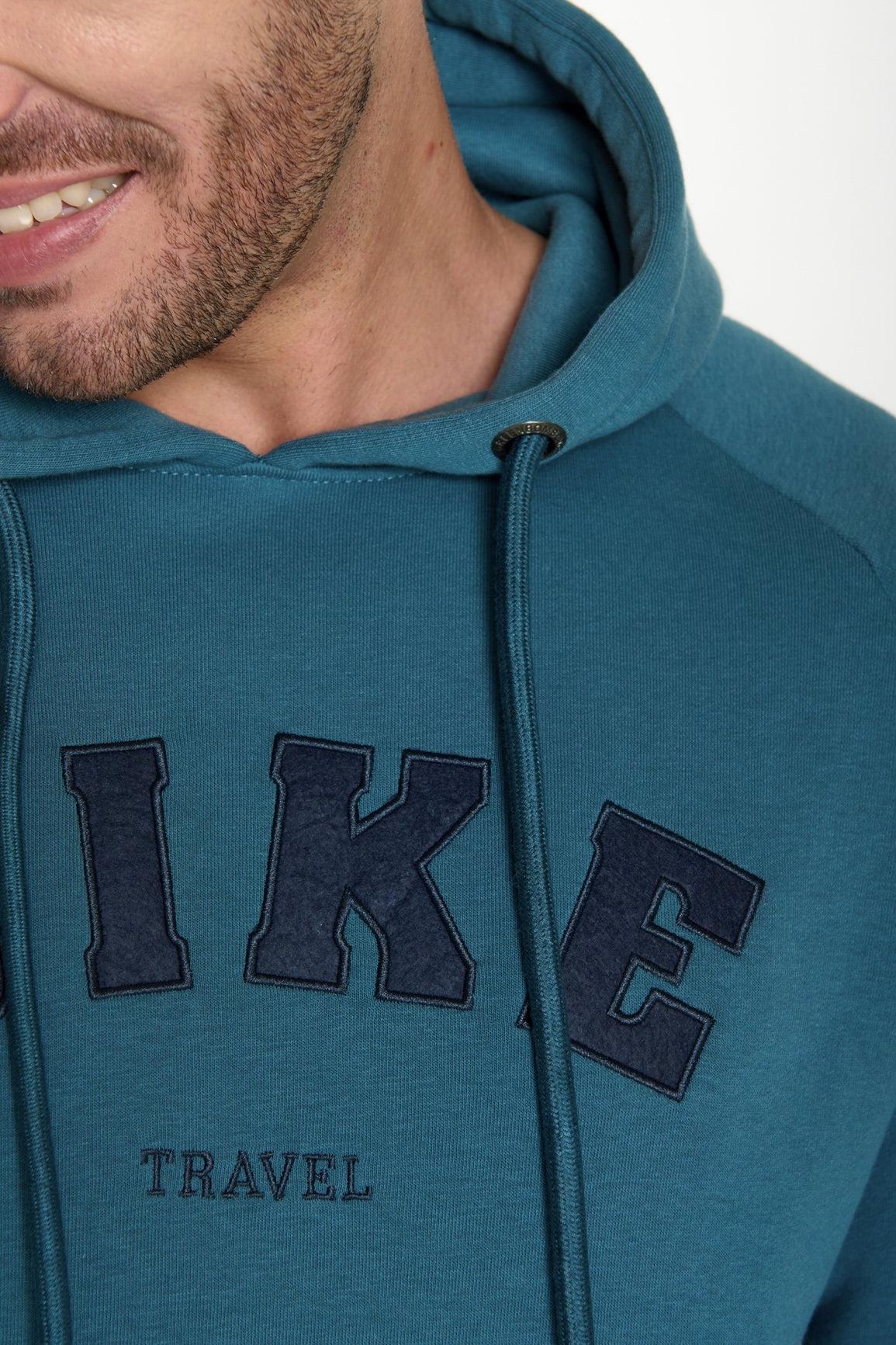 Greenbomb Bike Travel (Trek/Hoodie/GOTS) | Tidal  Blue