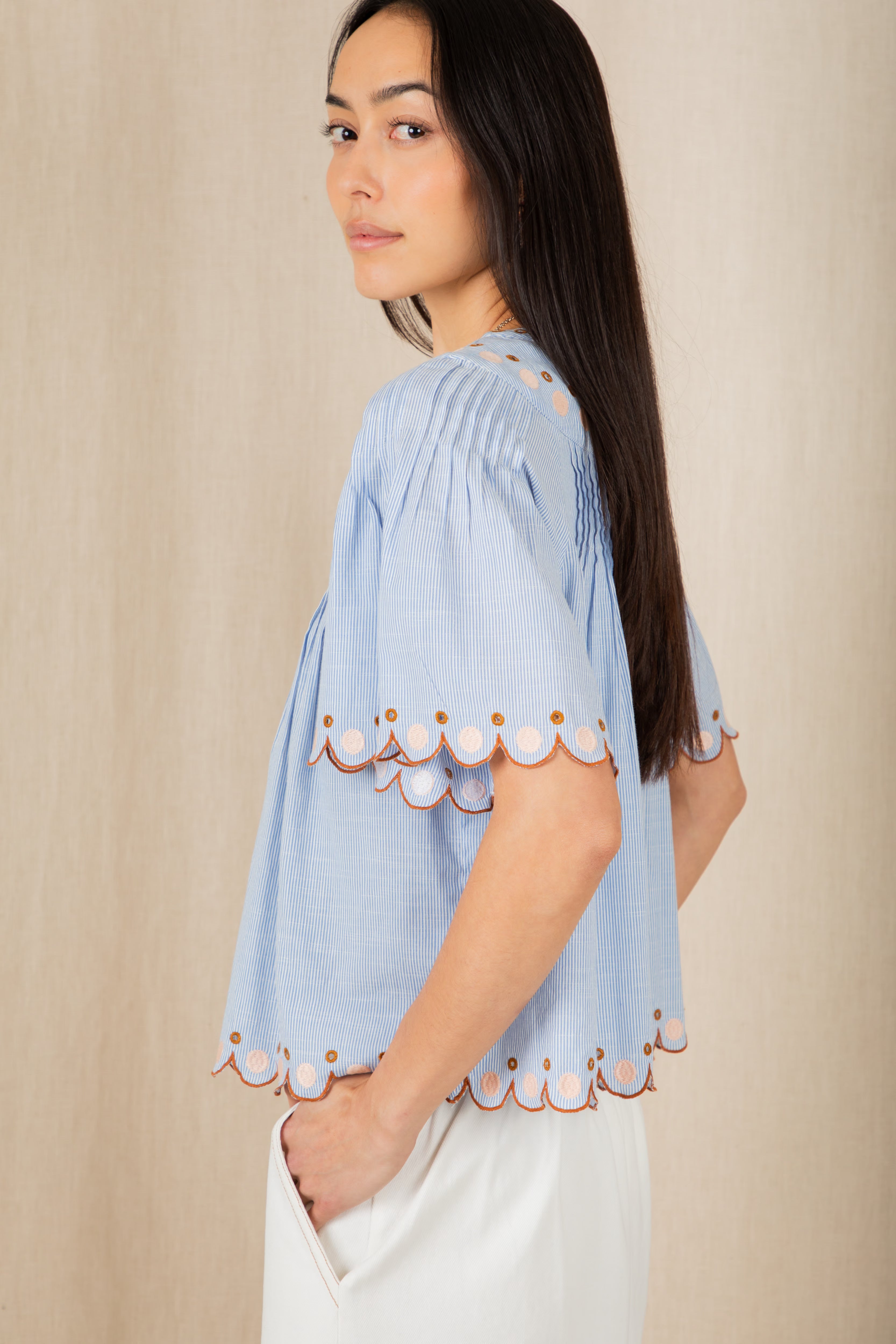 Bonté Flora Top Blue