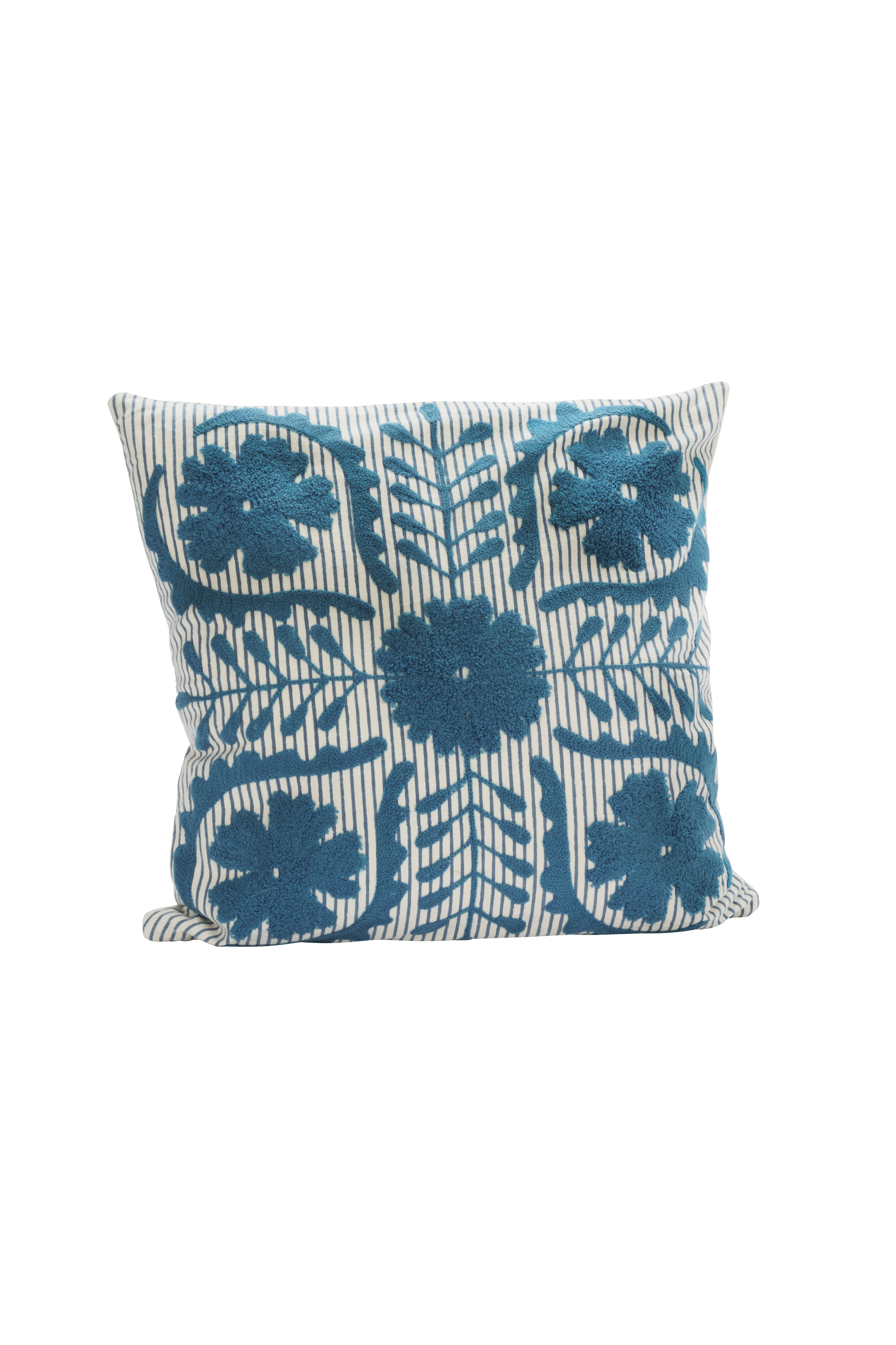 Madam Stoltz Suzani Embroidered Cushion Cover 45x45 cm