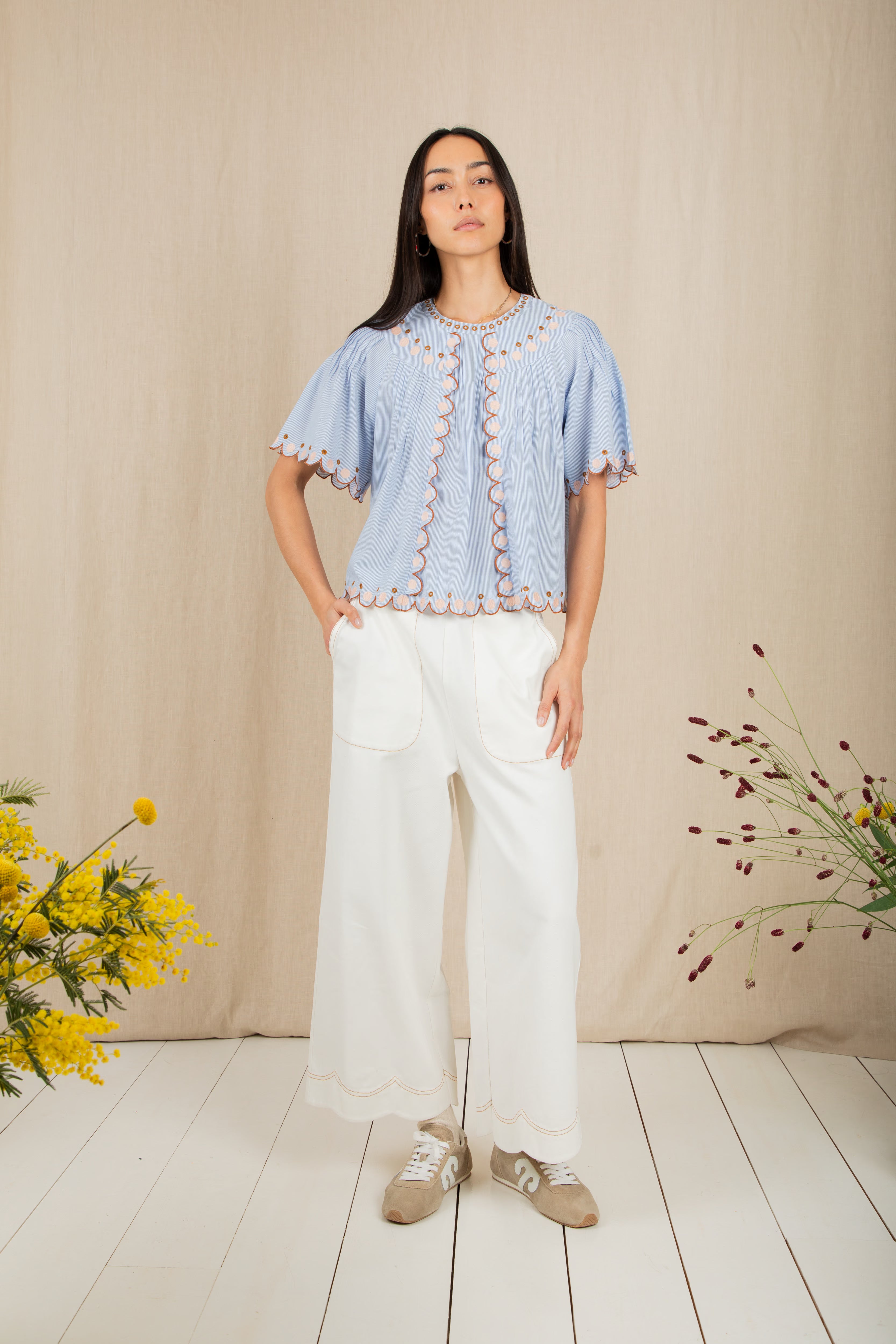 Bonté Flora Top Blue