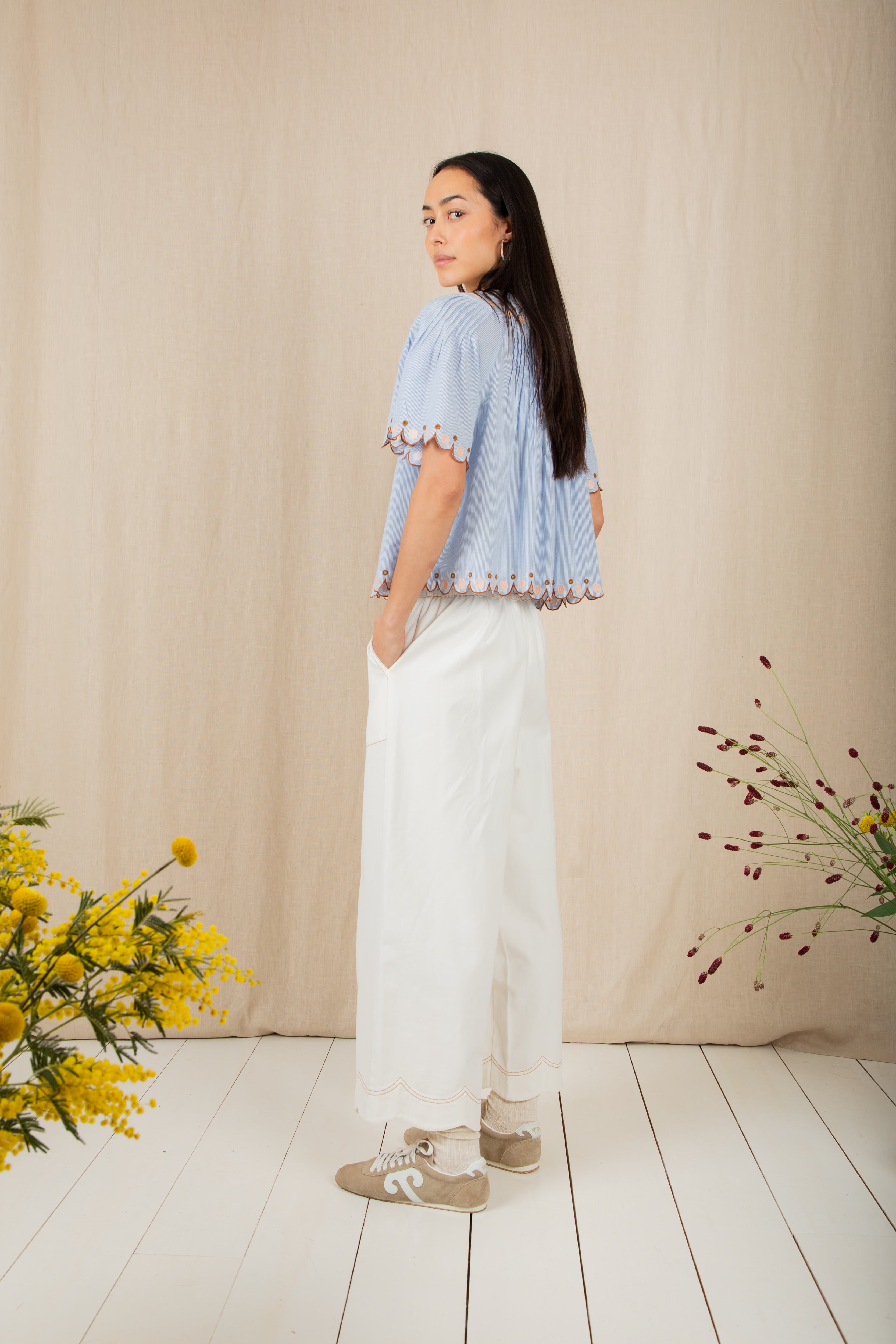 Bonté Flora Top Blue