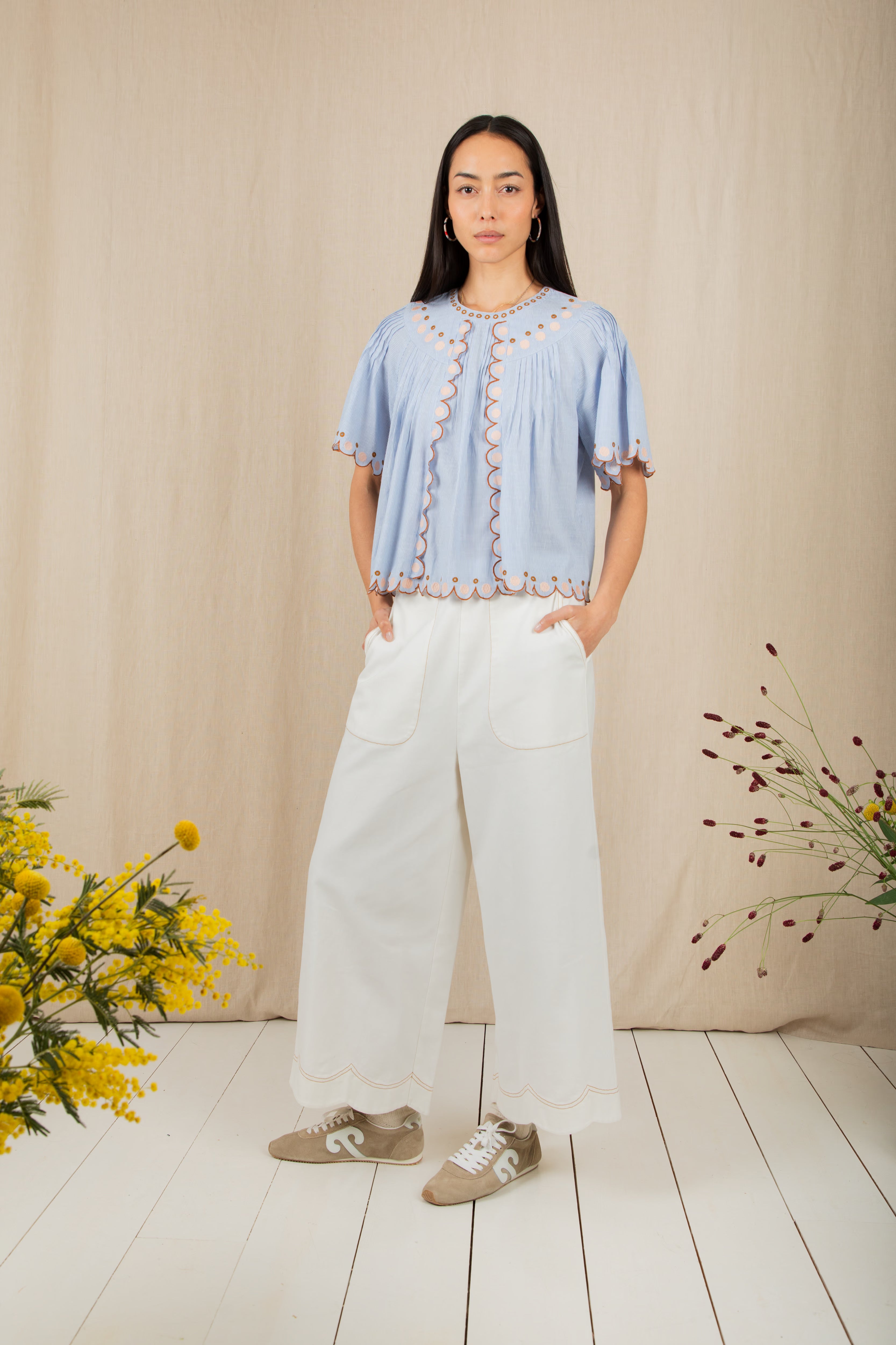 Bonté Flora Top Blue