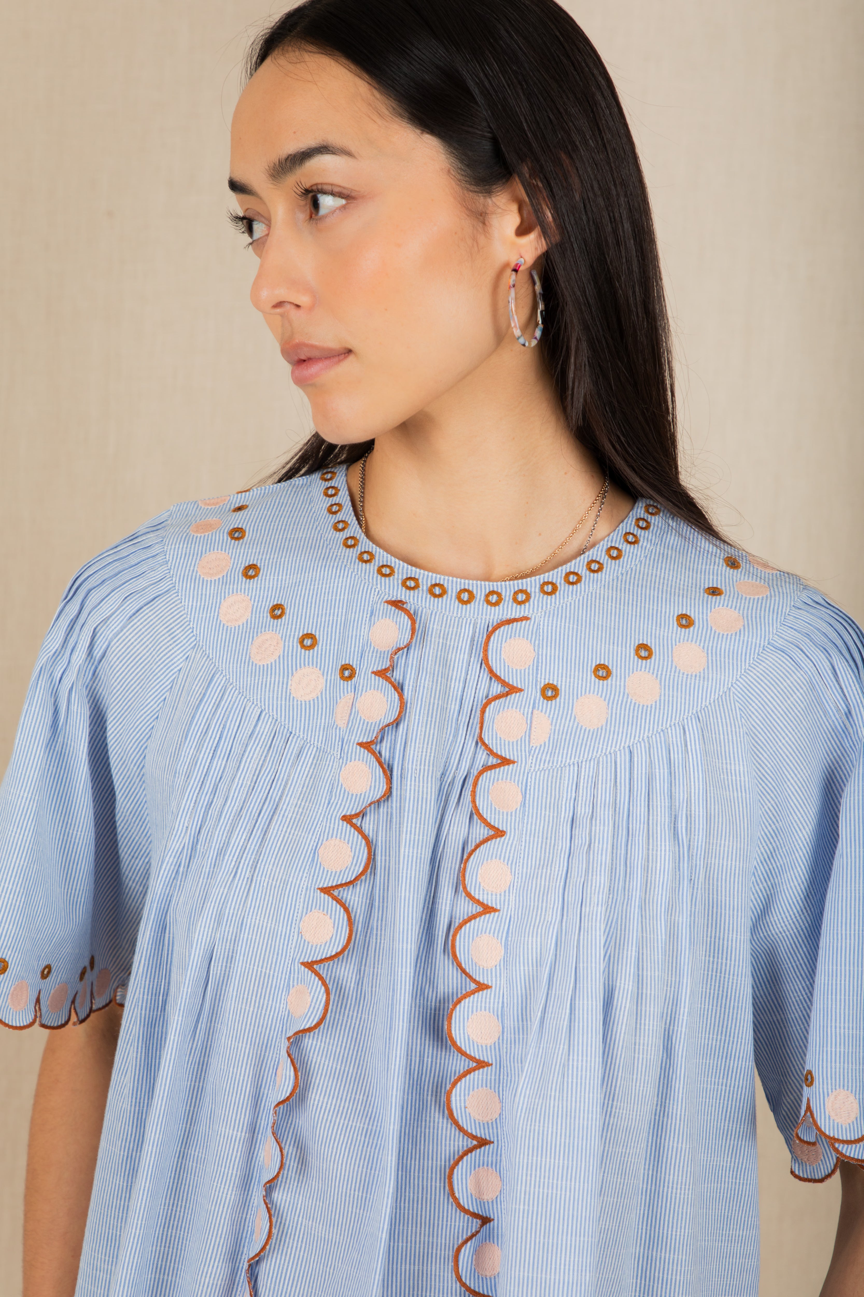 Bonté Flora Top Blue