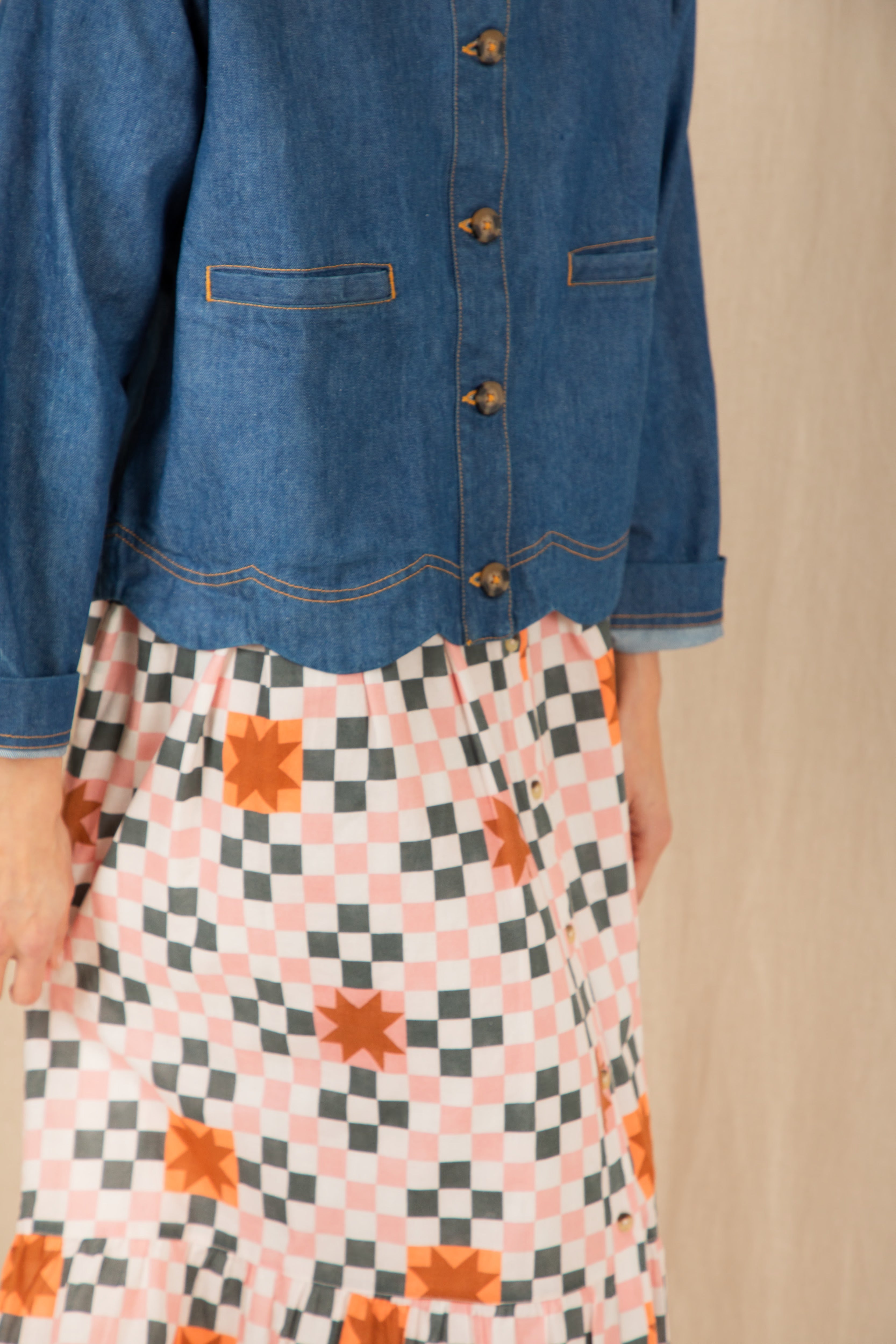 Bonté Marie Jacket Denim Mid Wash