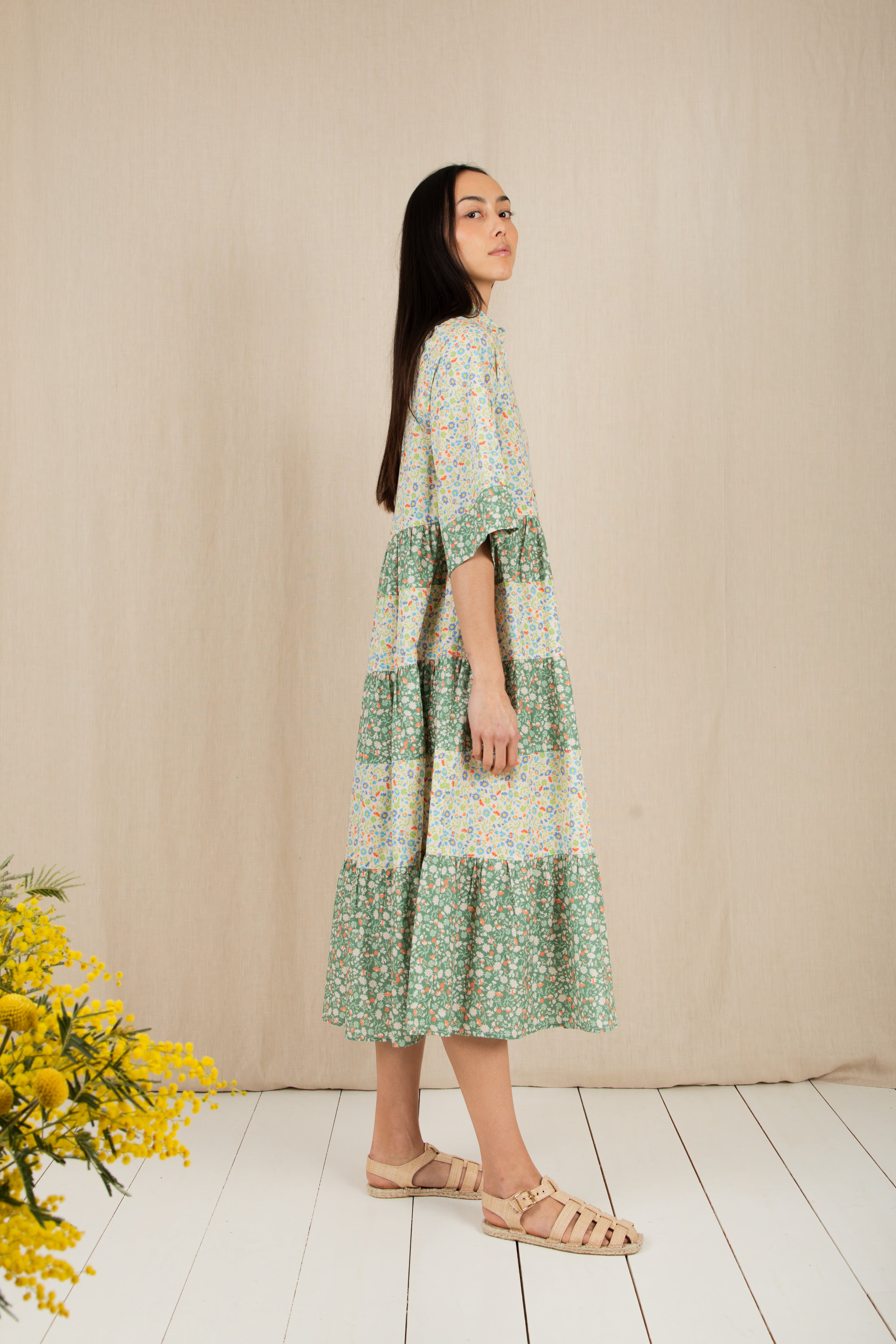 Bonté Vada Dress Spring Greens