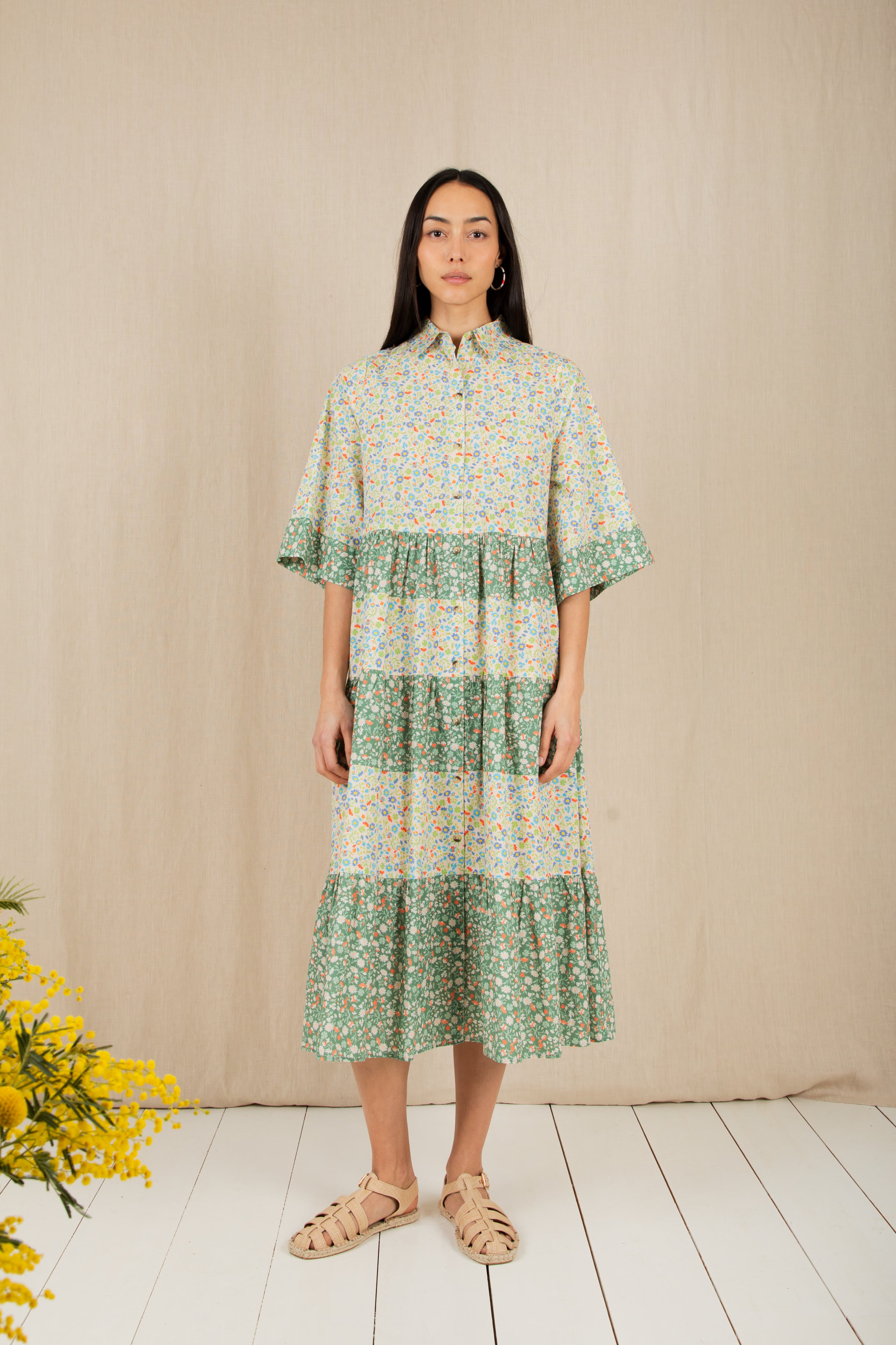 Bonté Vada Dress Spring Greens