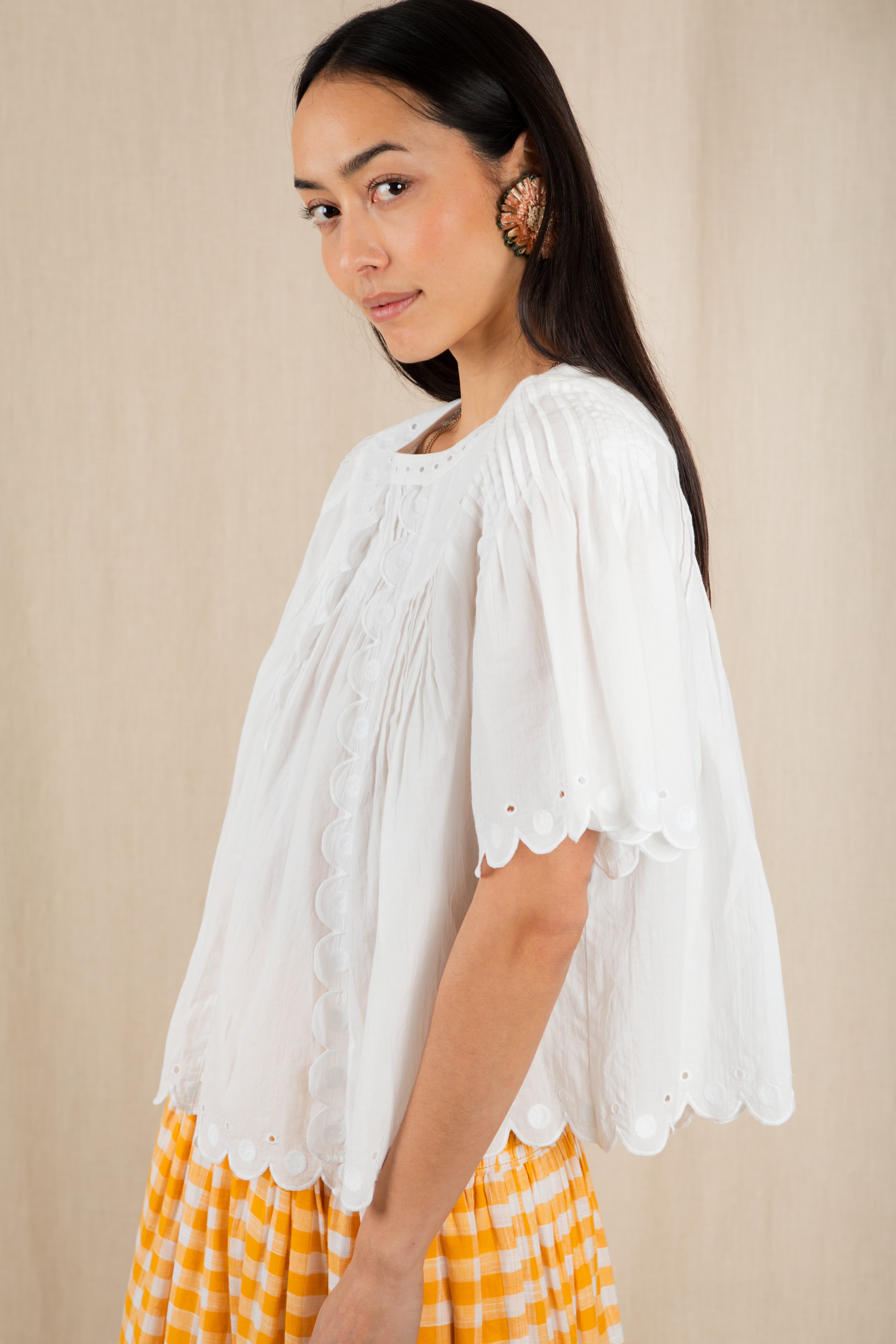 Bonté Flora Top White