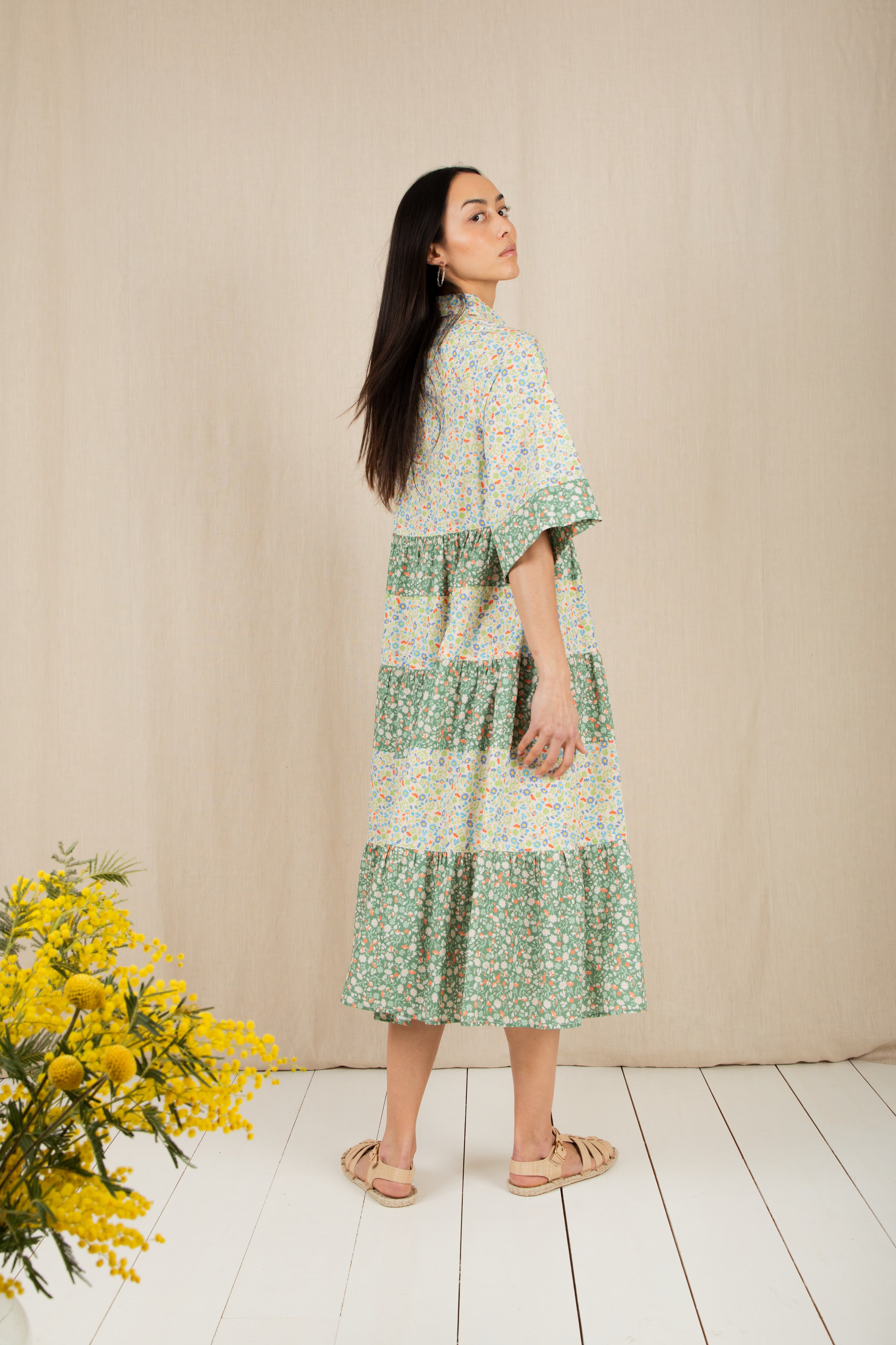 Bonté Vada Dress Spring Greens