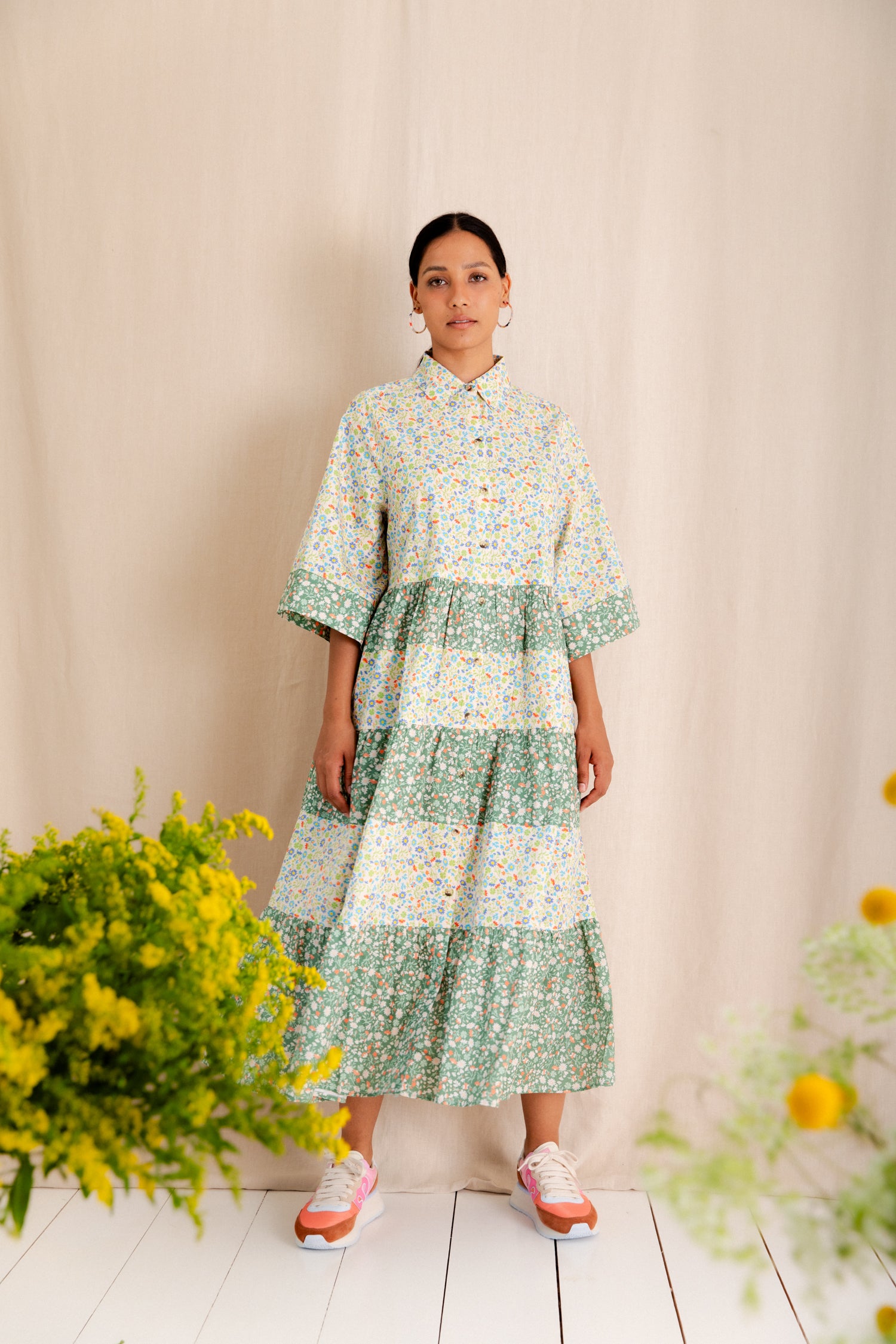 Bonté Vada Dress Spring Greens