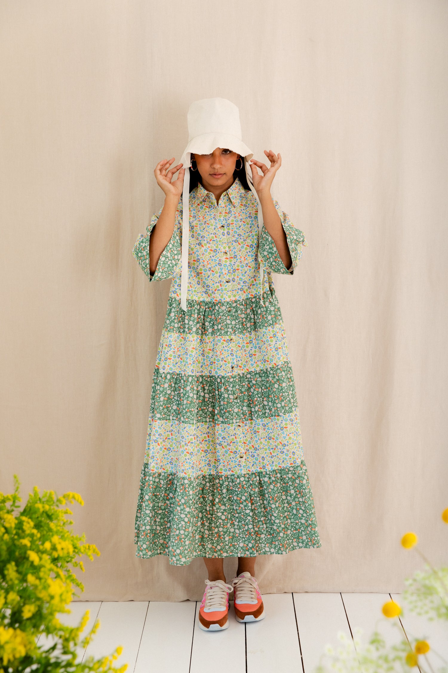 Bonté Vada Dress Spring Greens