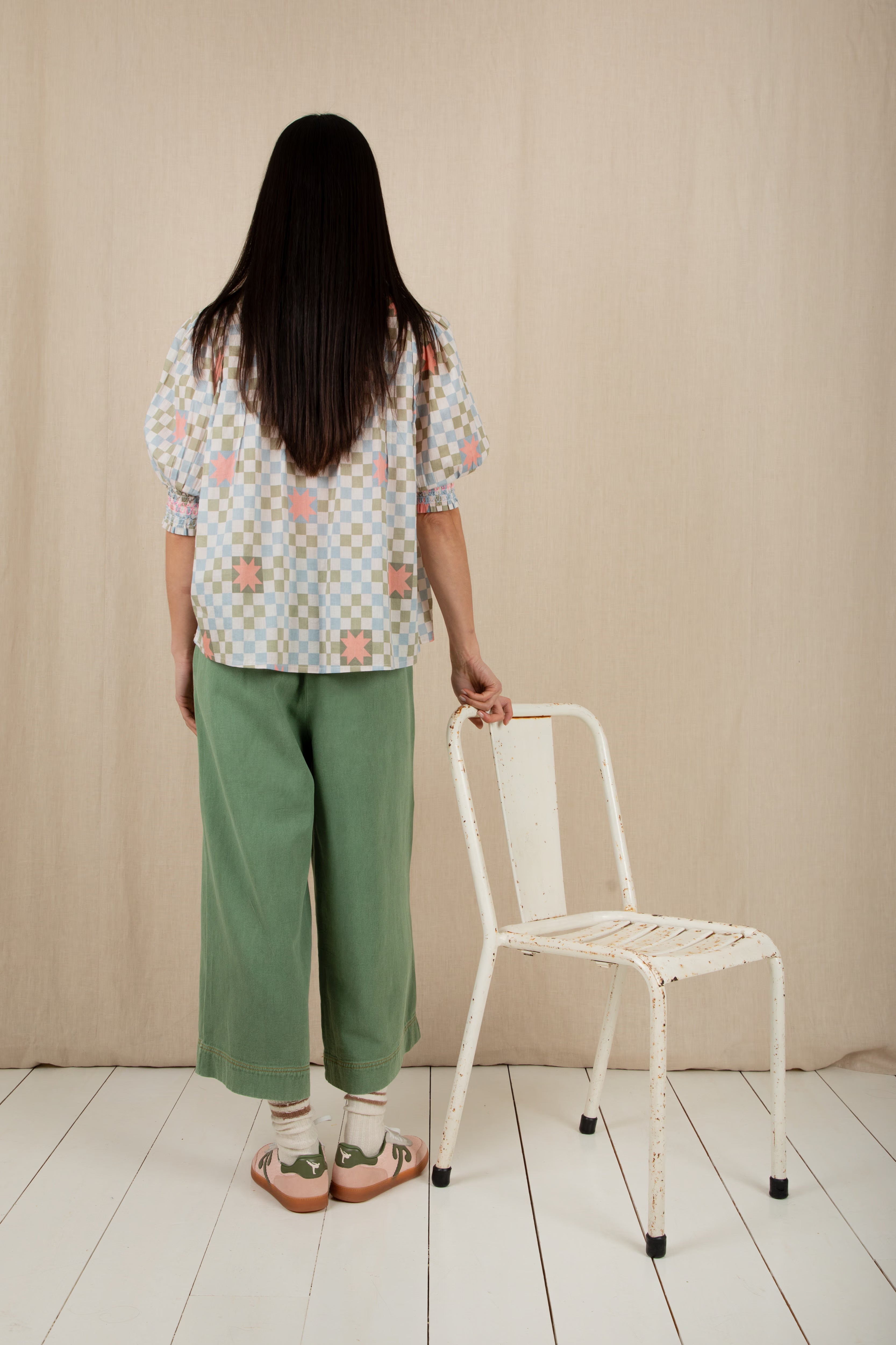 Bonté Loane Blouse in Green/Multi