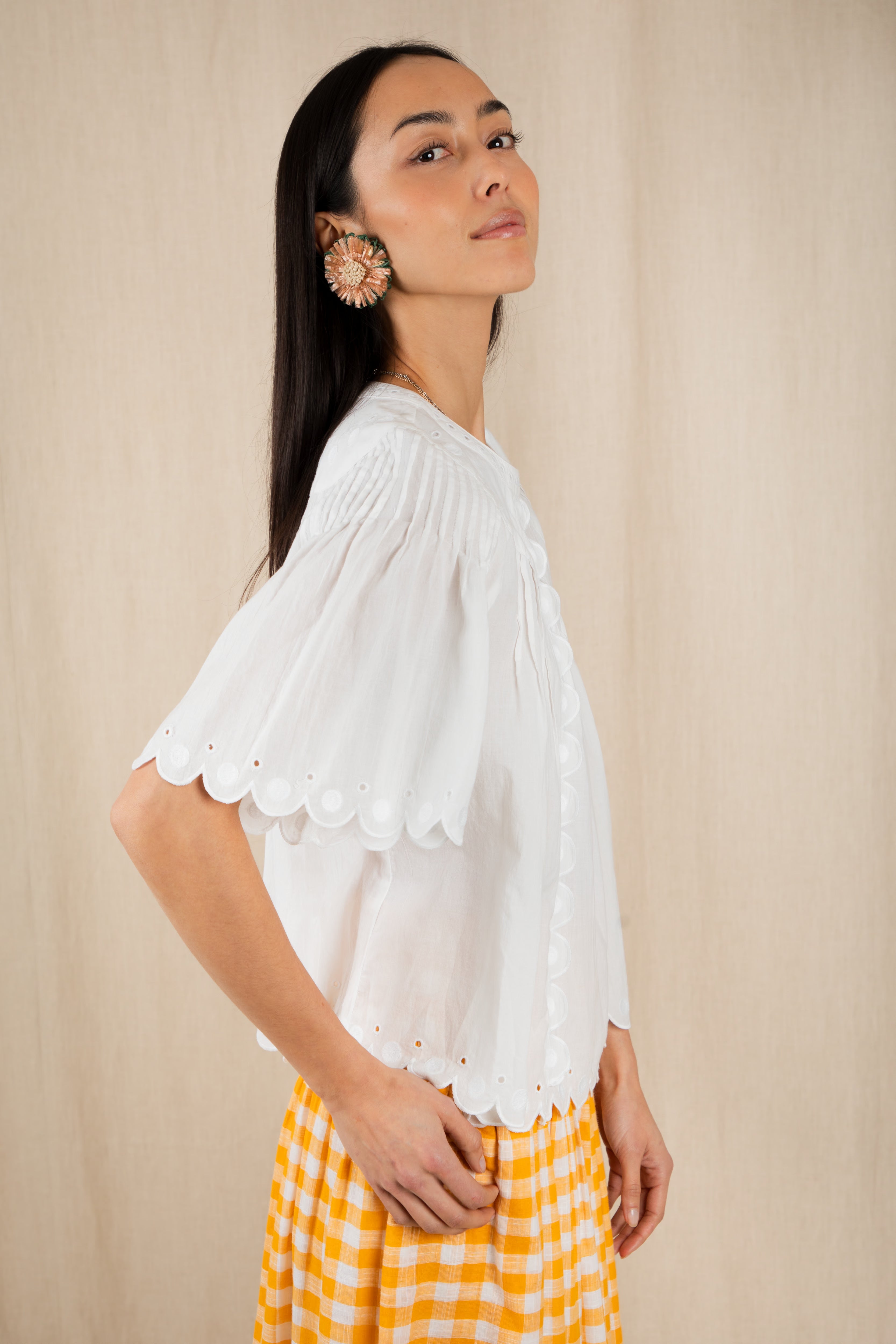 Bonté Flora Top White