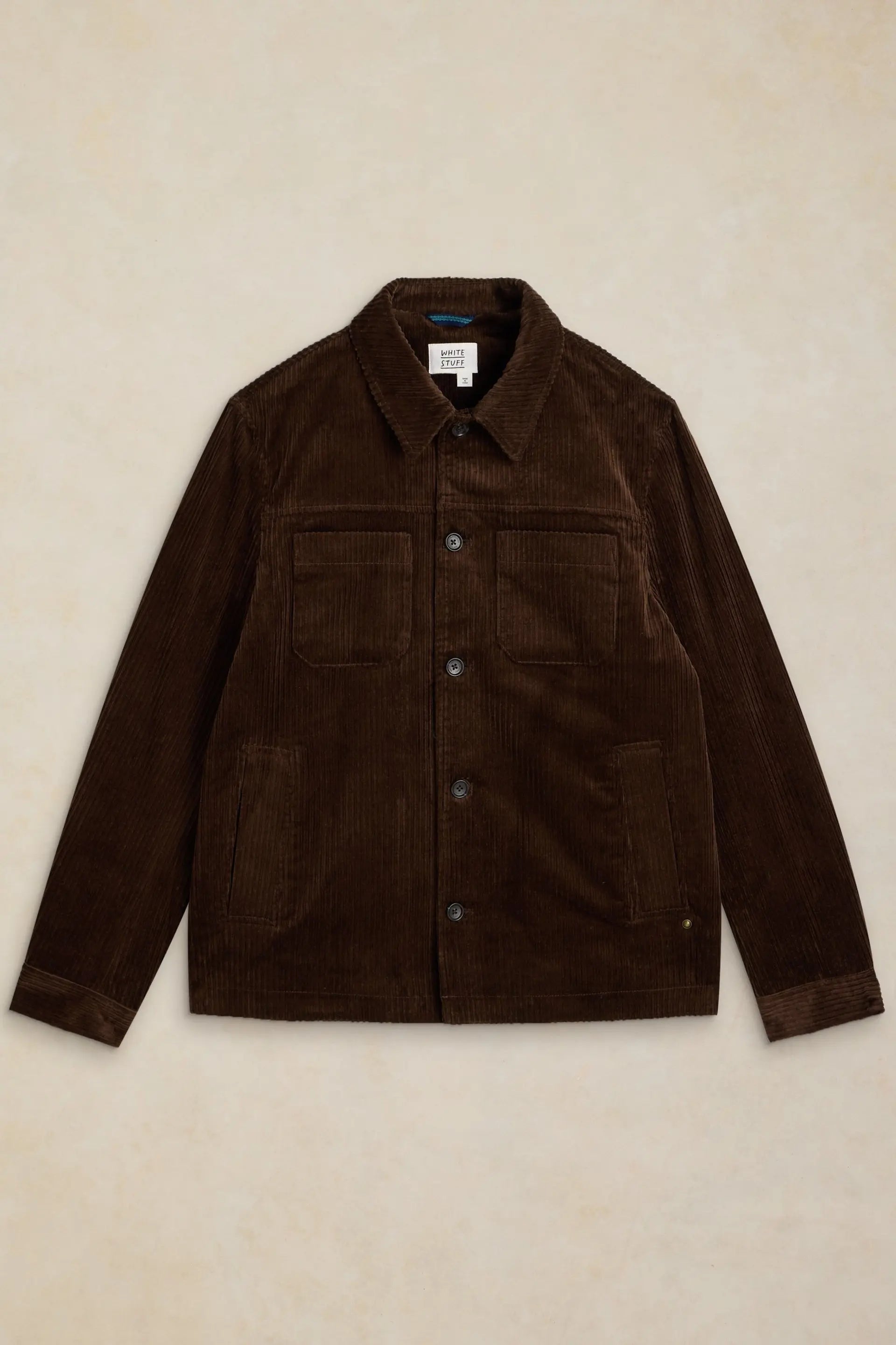White Stuff Crosby Men’s Cord Jacket – Dark Brown