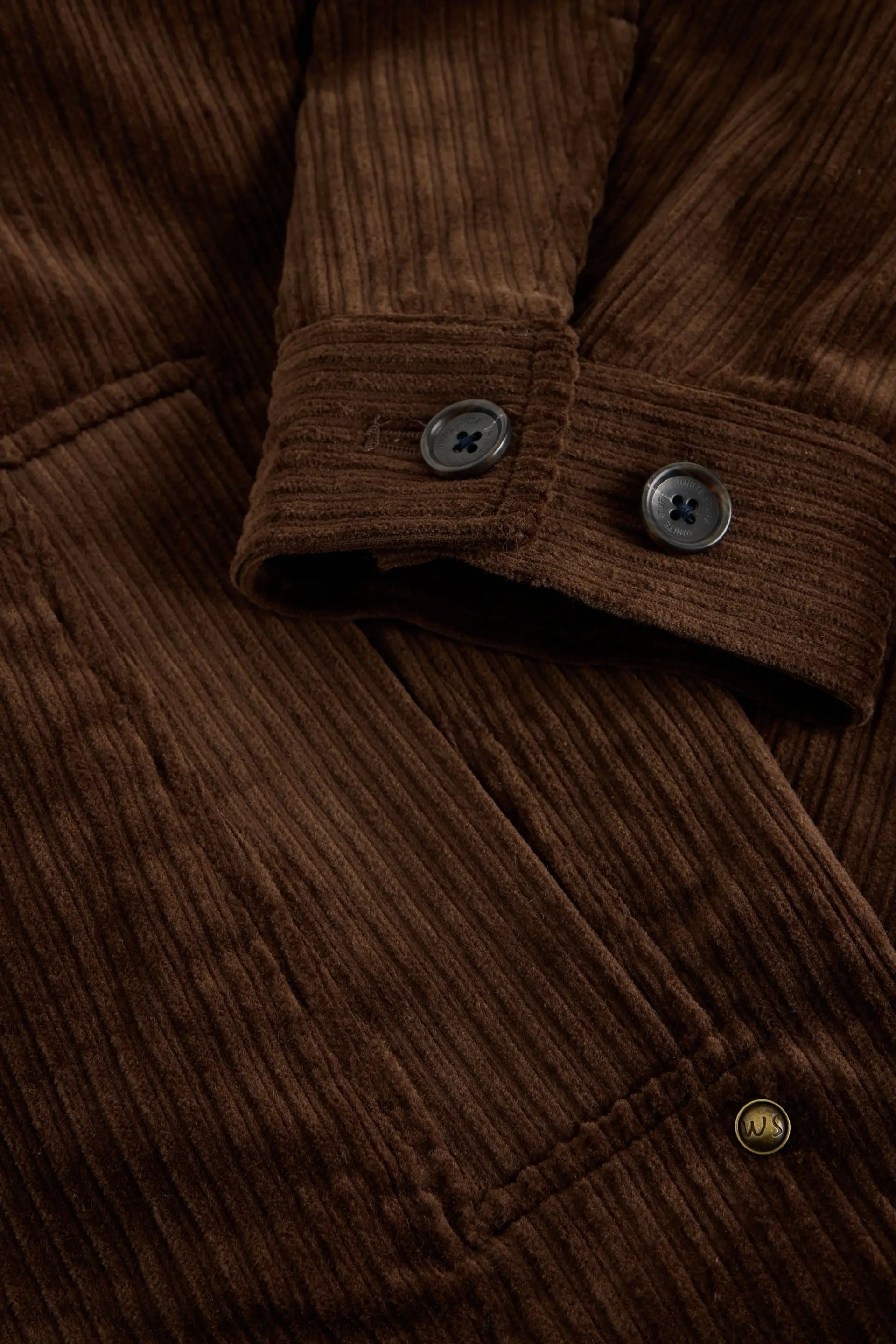 White Stuff Crosby Men’s Cord Jacket – Dark Brown