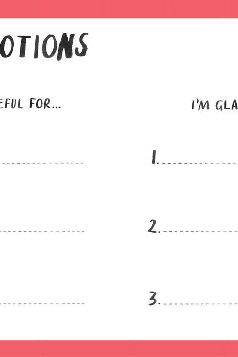 My emotions and things that you are grateful for