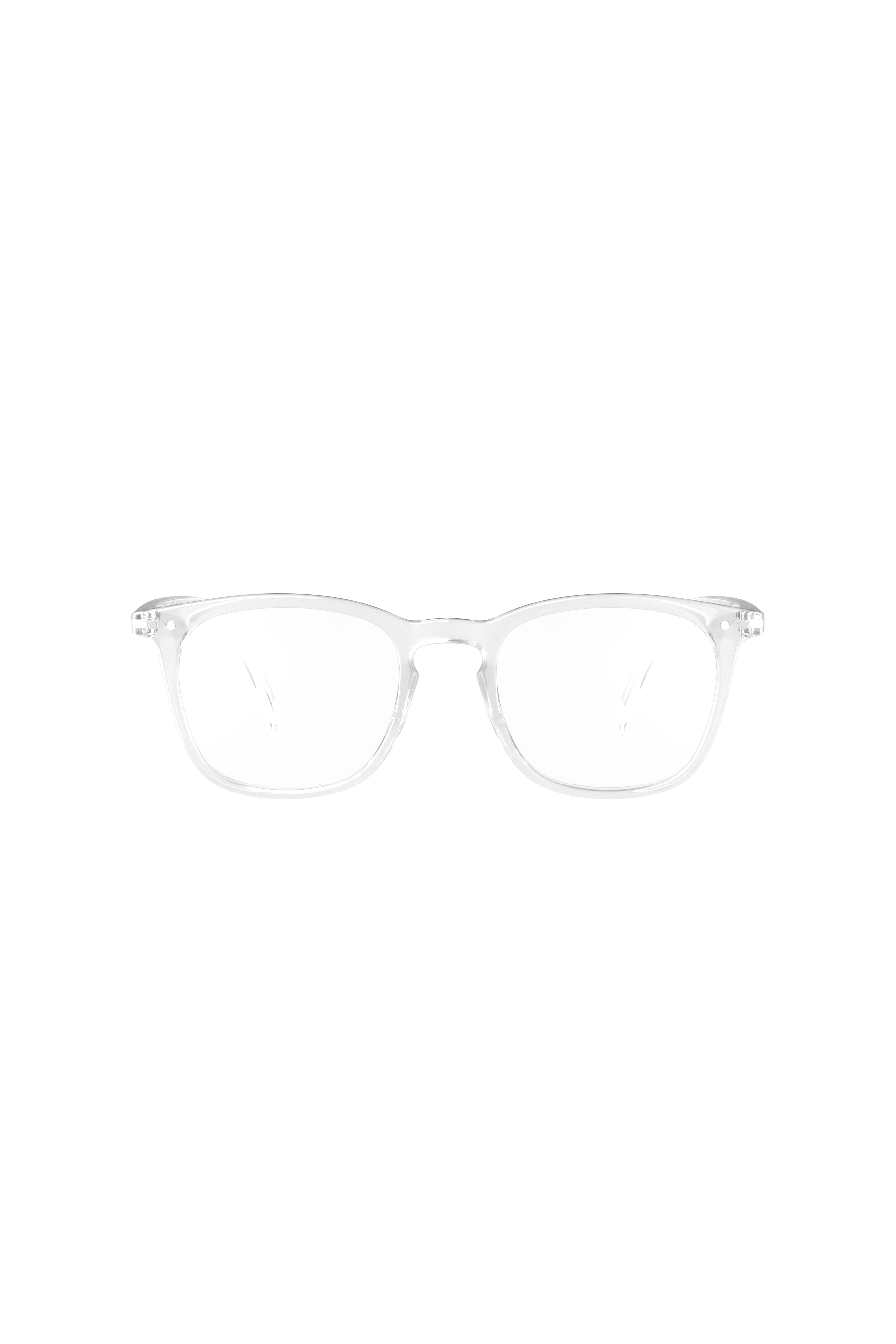 Front view of izipizi clear frame reading glasses