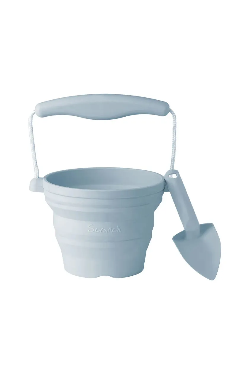 Scrunch Duck Egg Blue Seedling Pot and Trowel Set