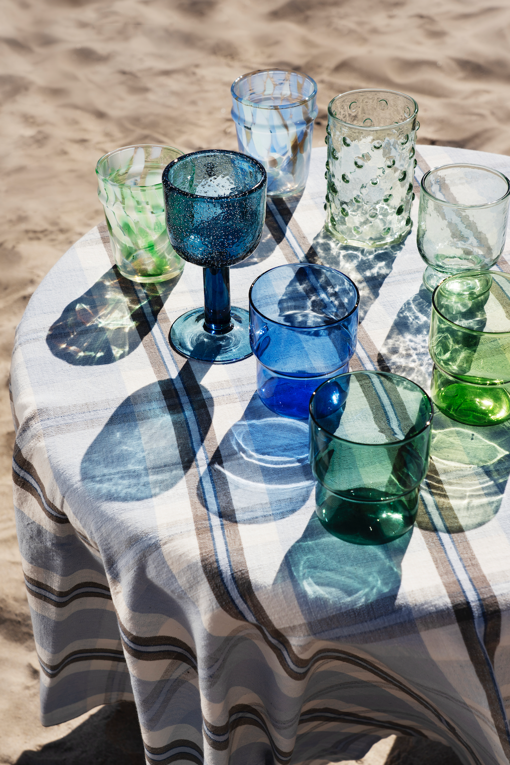 Madam Stoltz Coloured Drinking Glass