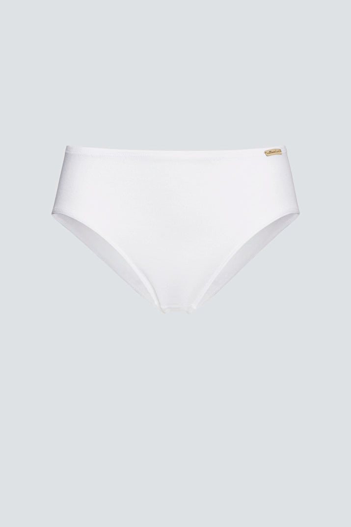 White underwear on a light gray background