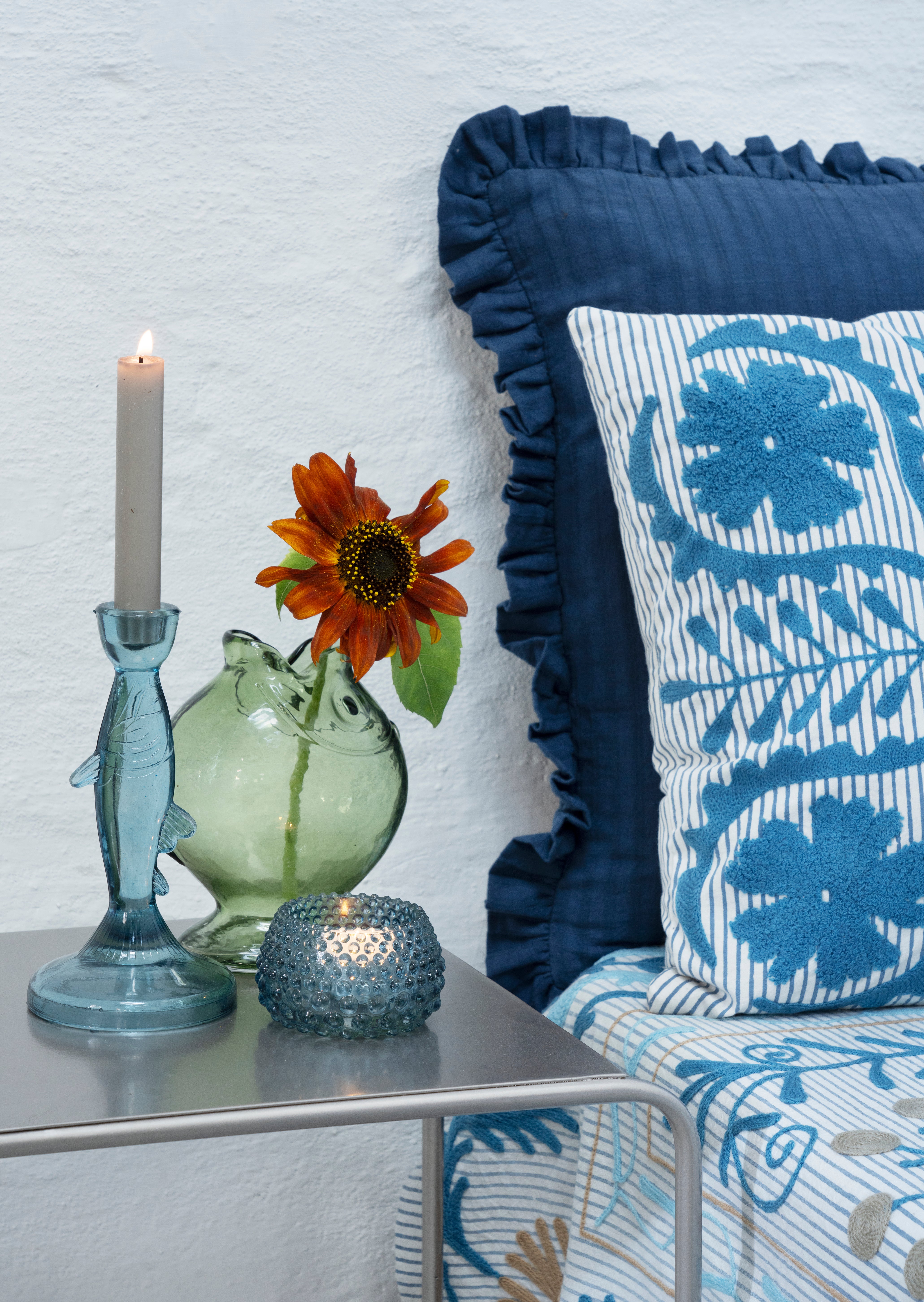Madam Stoltz Ruffle Cushion Cover 50x50 cm