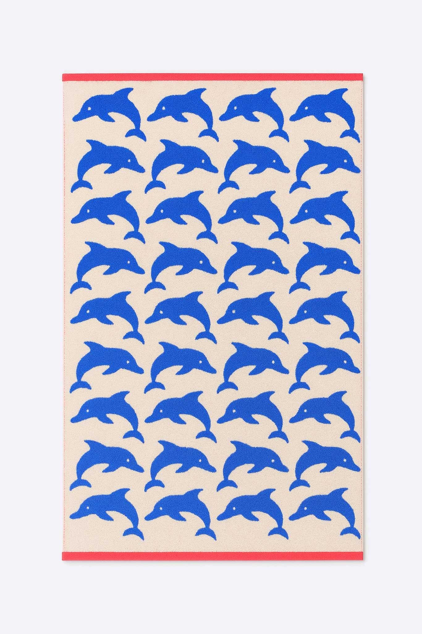 Anorak Jumping Dolphins Organic Cotton Towels