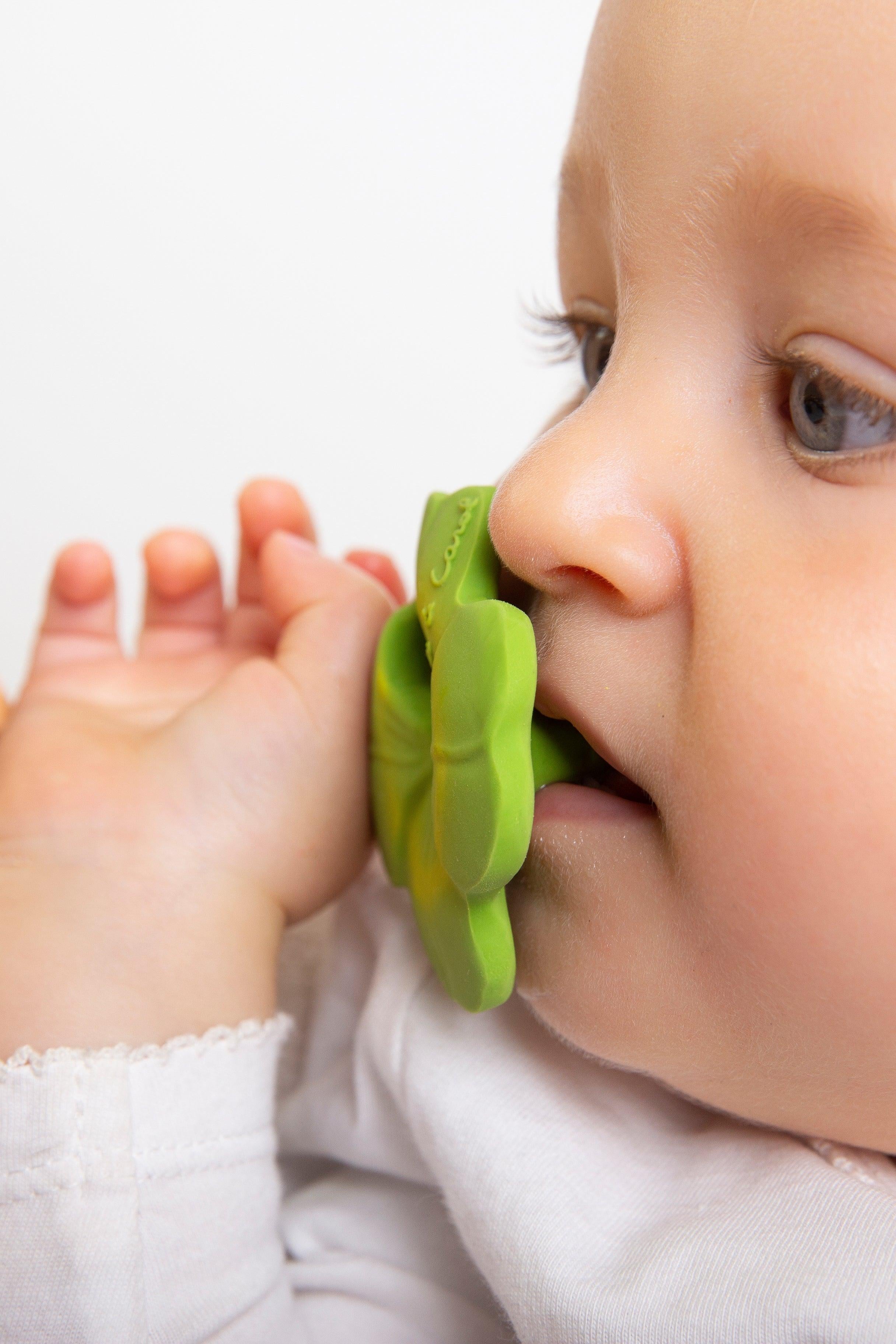 Oli & Carol Eli the Clover Natural Rubber Teether