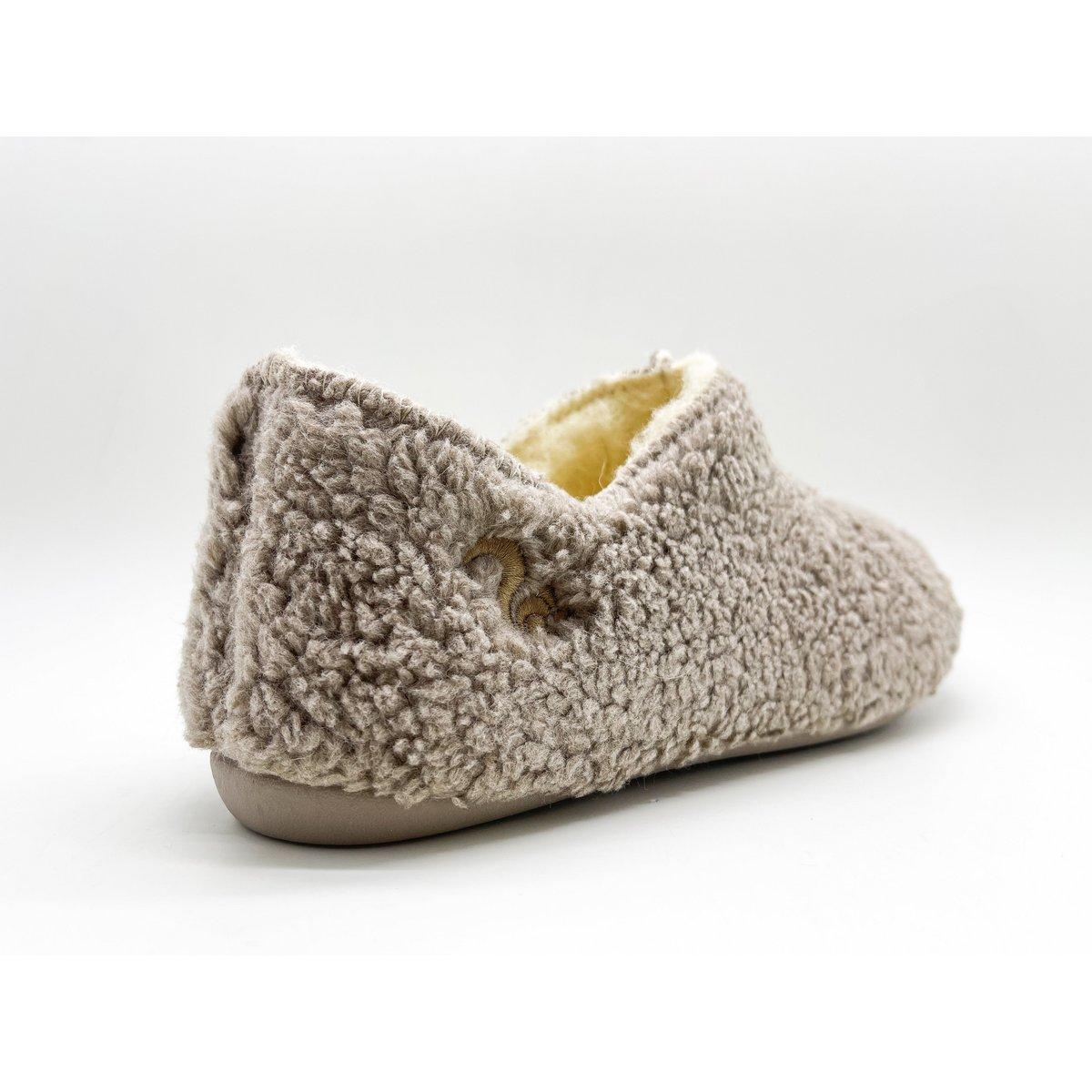 Thies 1856 ® Organic Teddy Slipper Boots Vegan Taupe