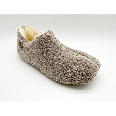 Thies 1856 ® Organic Teddy Slipper Boots Vegan Taupe