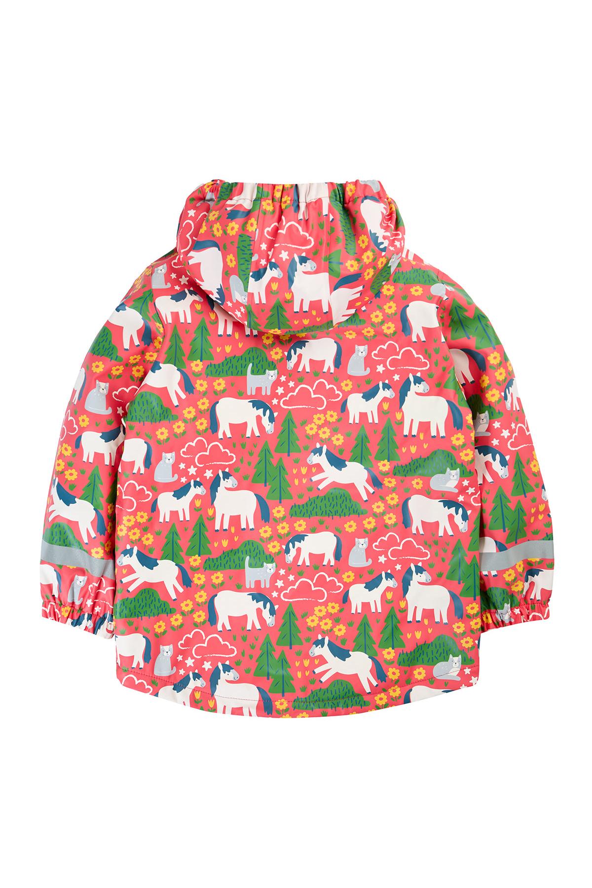 Children's jacket with unicorn pattern on a white background