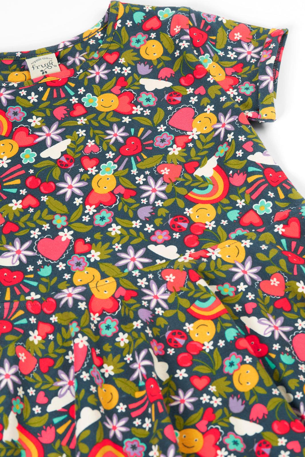 Frugi Spring Skater Dress in Happy Days Infant