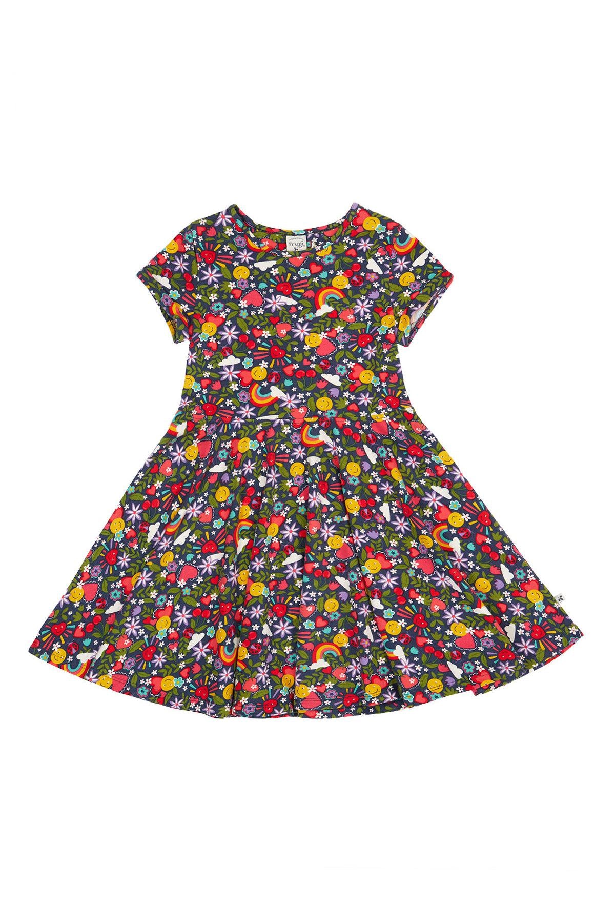 Frugi Spring Skater Dress in Happy Days Infant