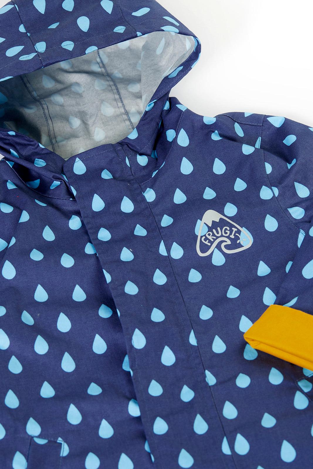 Frugi Sunny Showers Mac in Cloudburst Infant