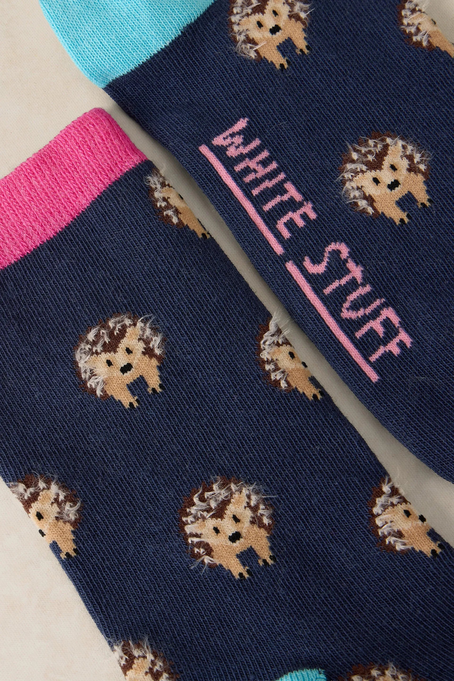 White Stuff Fluffy Hedgehog Ankle Socks