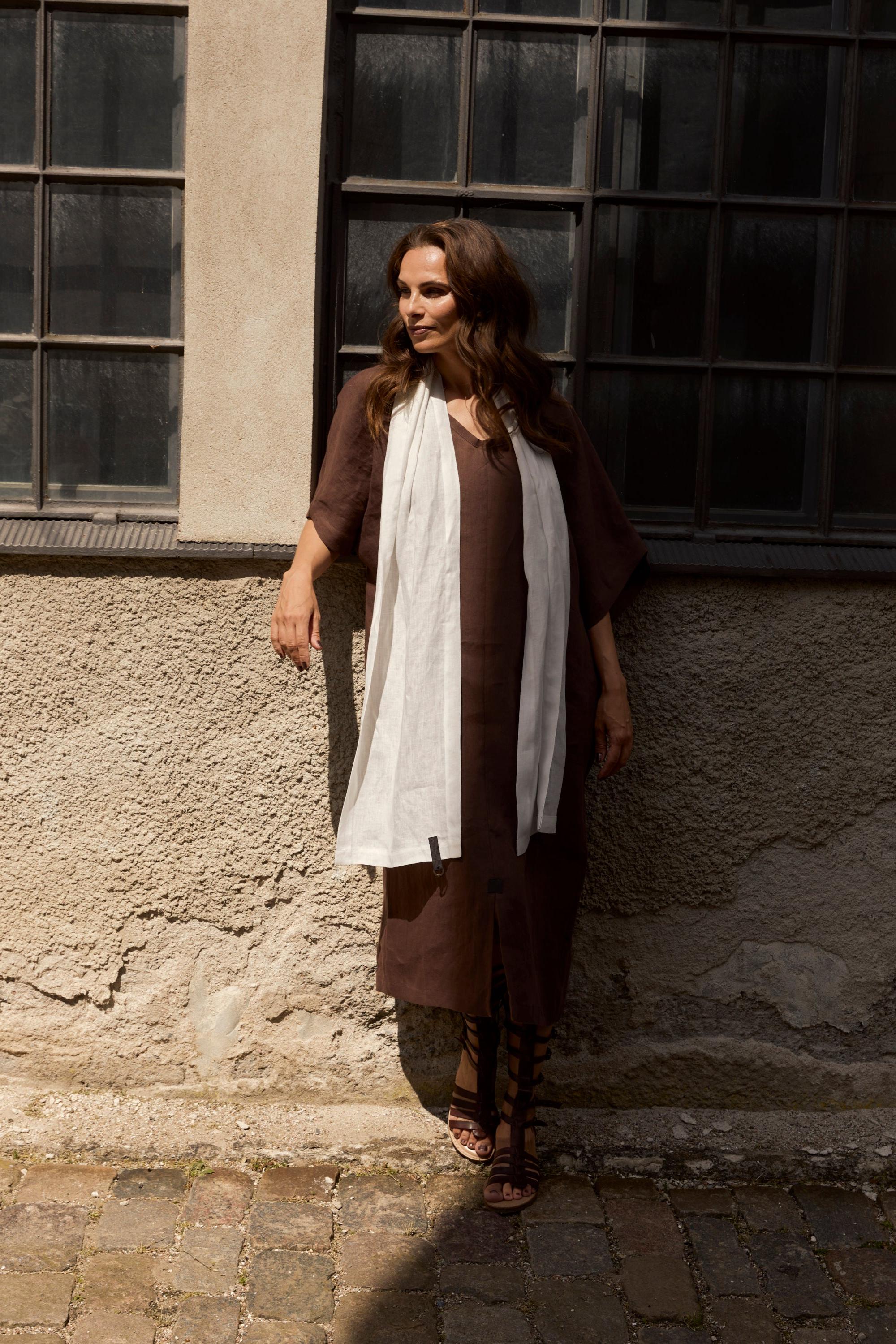 Henriette Steffensen Chokolate Long Hemp Dress