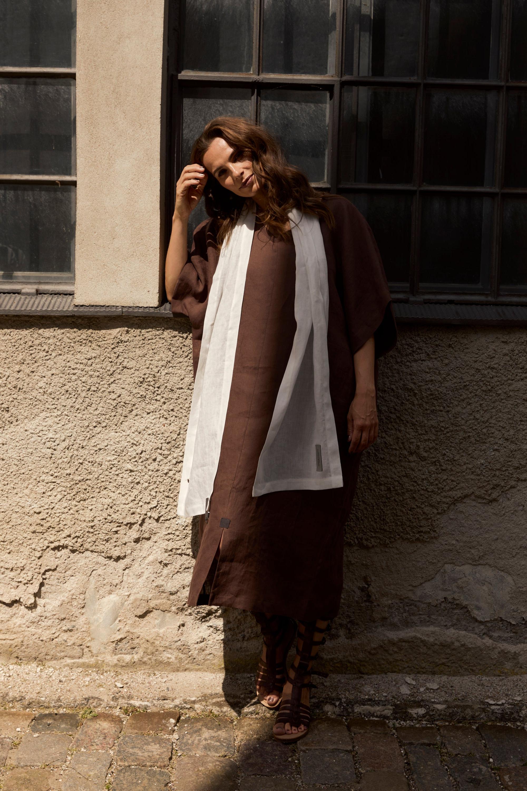 Henriette Steffensen Chokolate Long Hemp Dress