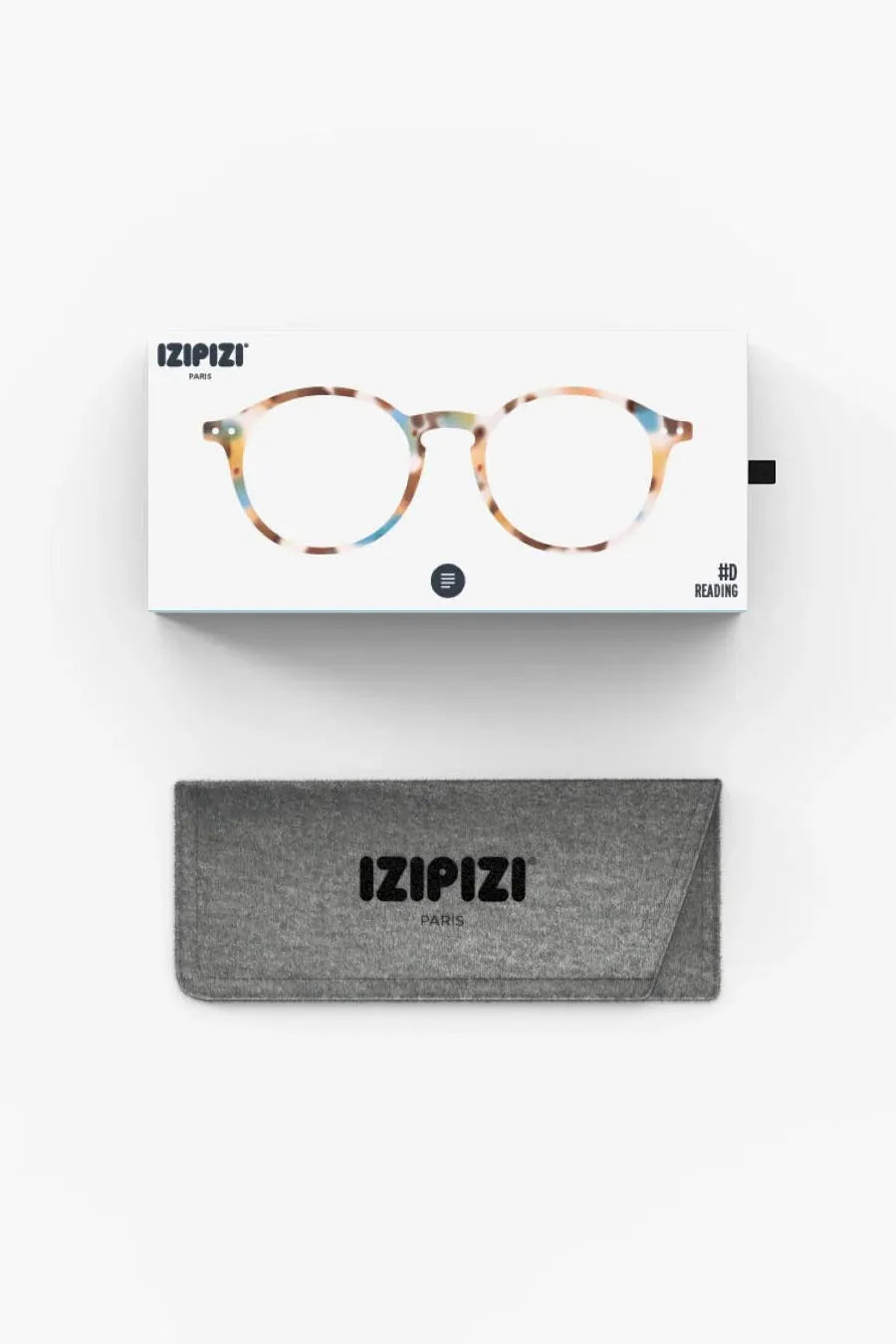 Izipizi Reading Glasses #D Blue Tortoise
