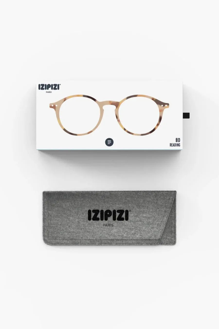 Izipizi Reading Glasses #D Light Tortoise